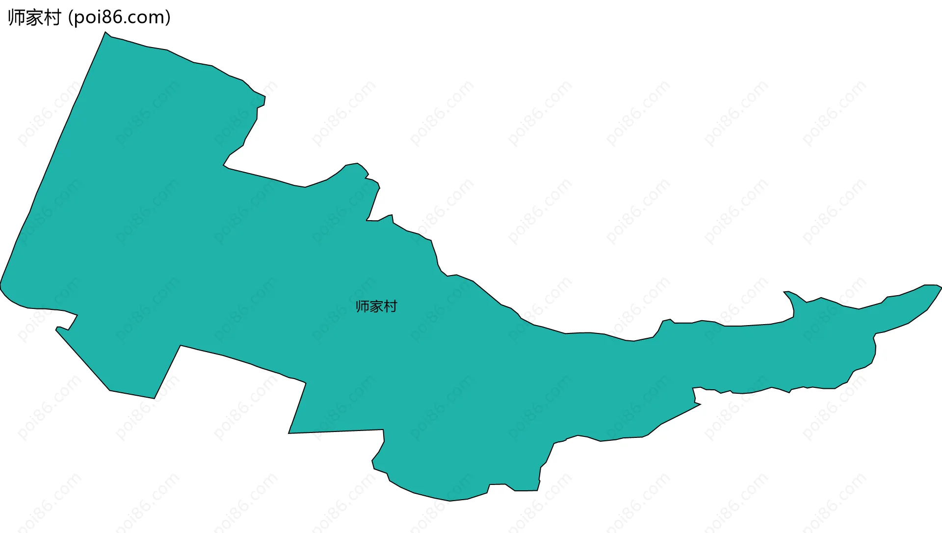 师家村边界地图