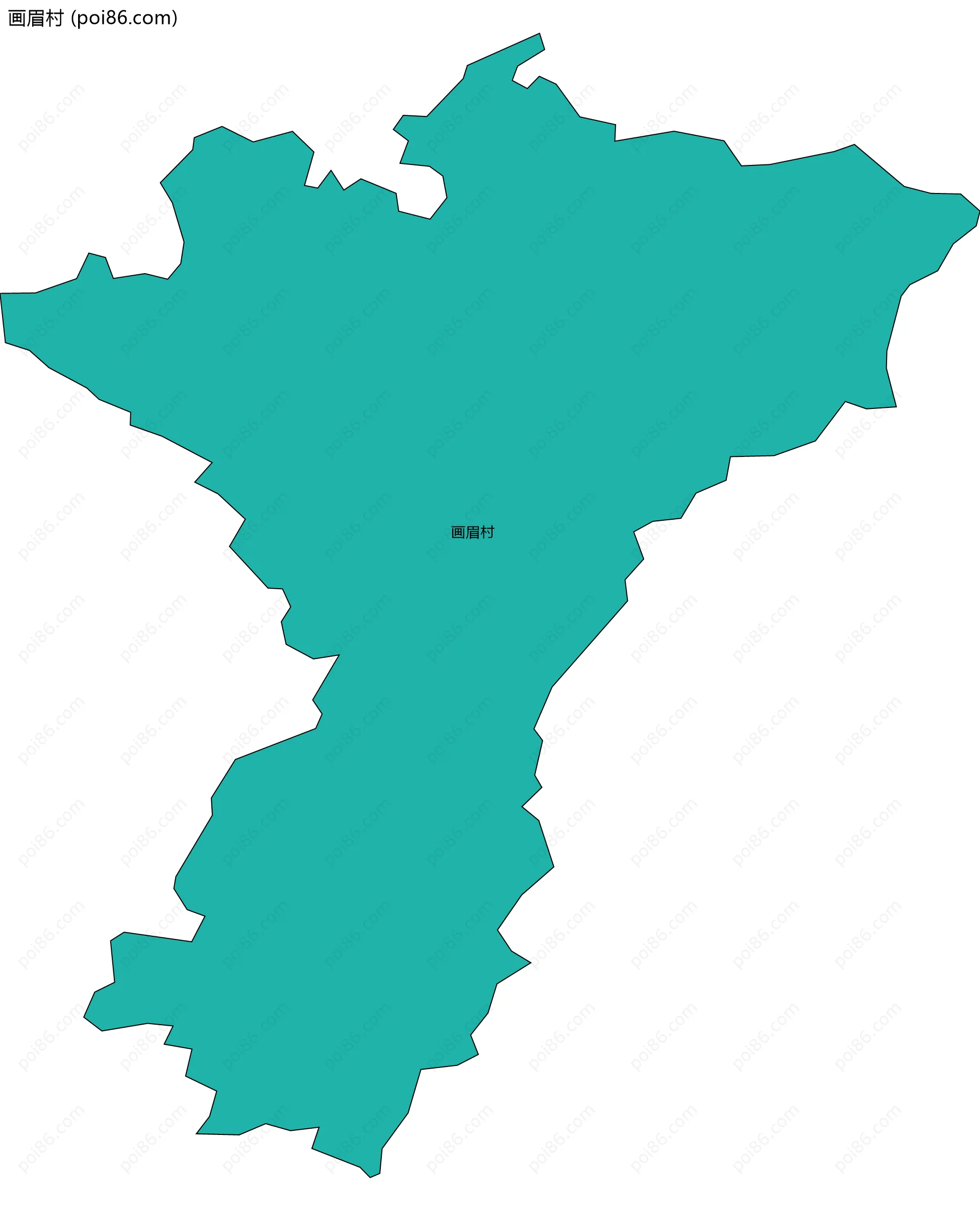 画眉村边界地图