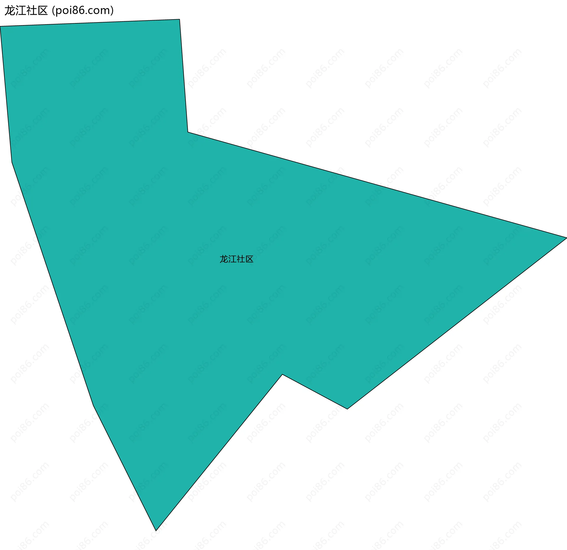 龙江社区边界地图