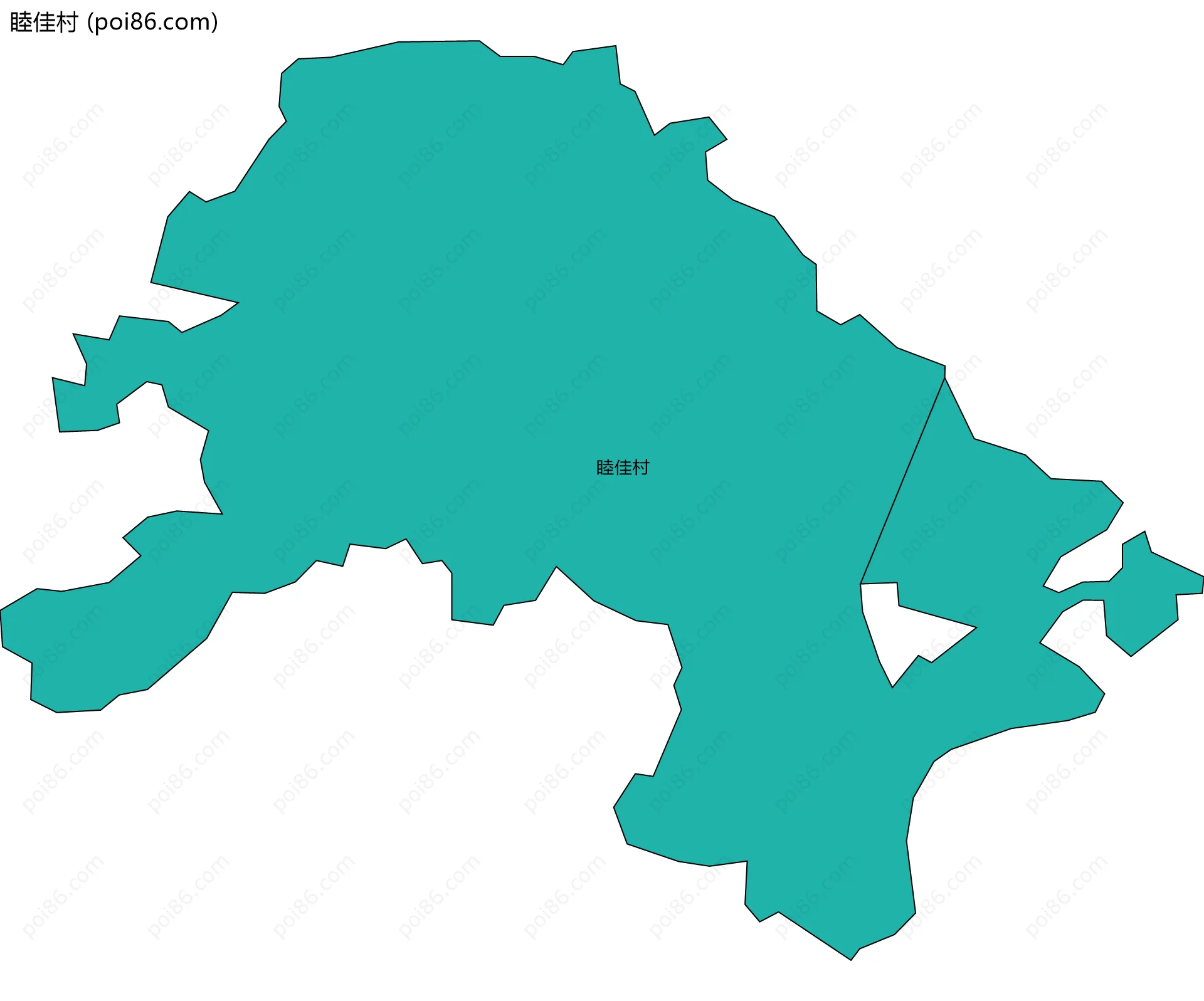 睦佳村边界地图