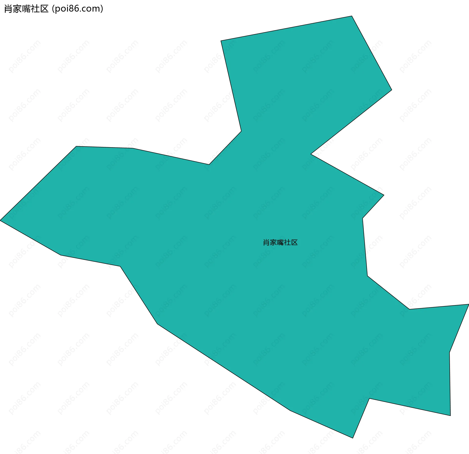 肖家嘴社区边界地图