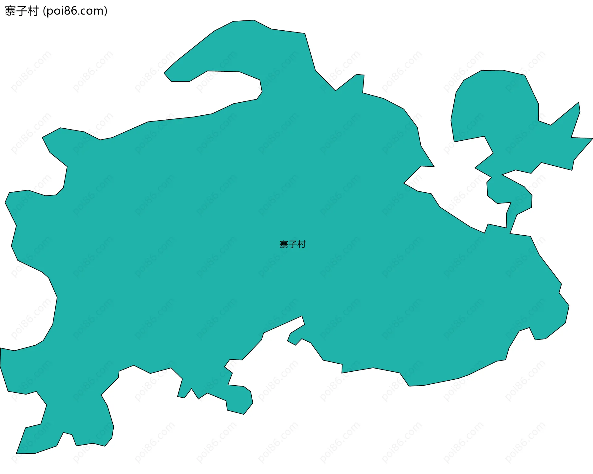 寨子村边界地图