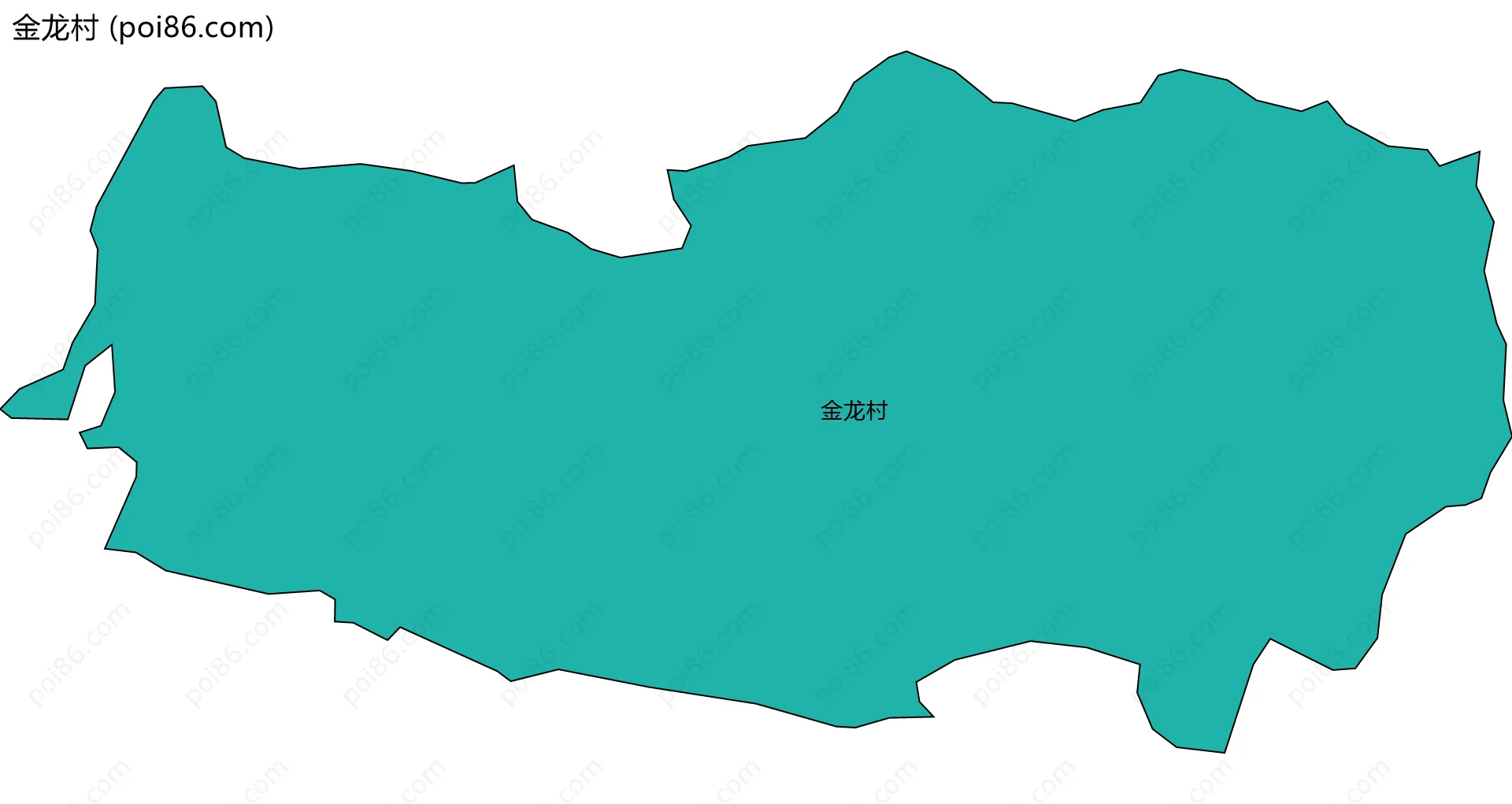 金龙村边界地图