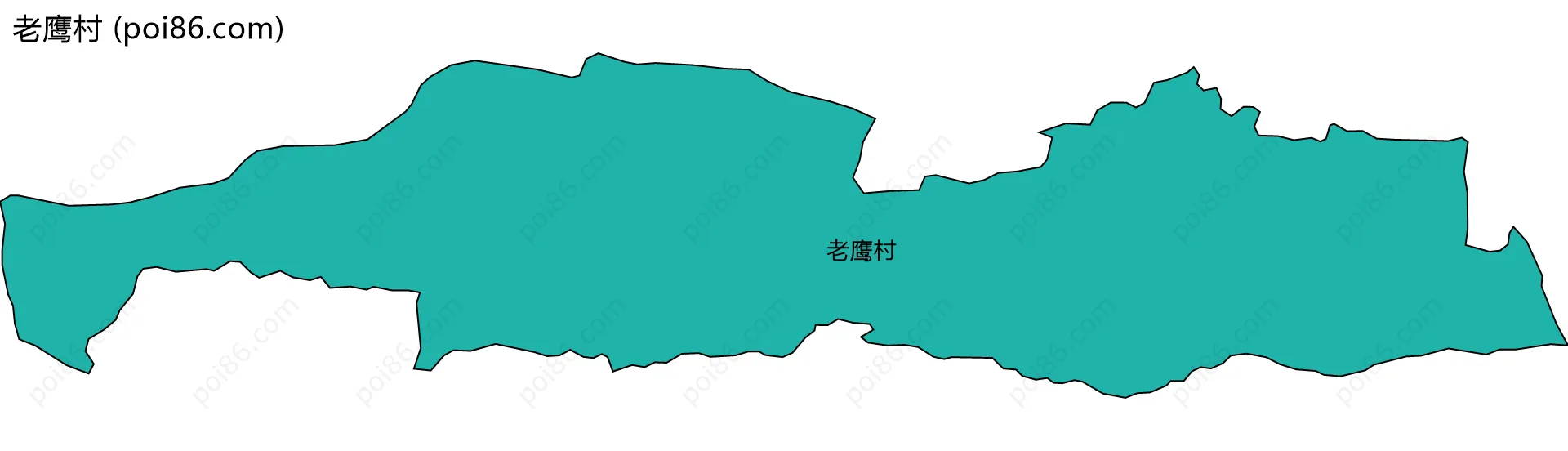 老鹰村边界地图