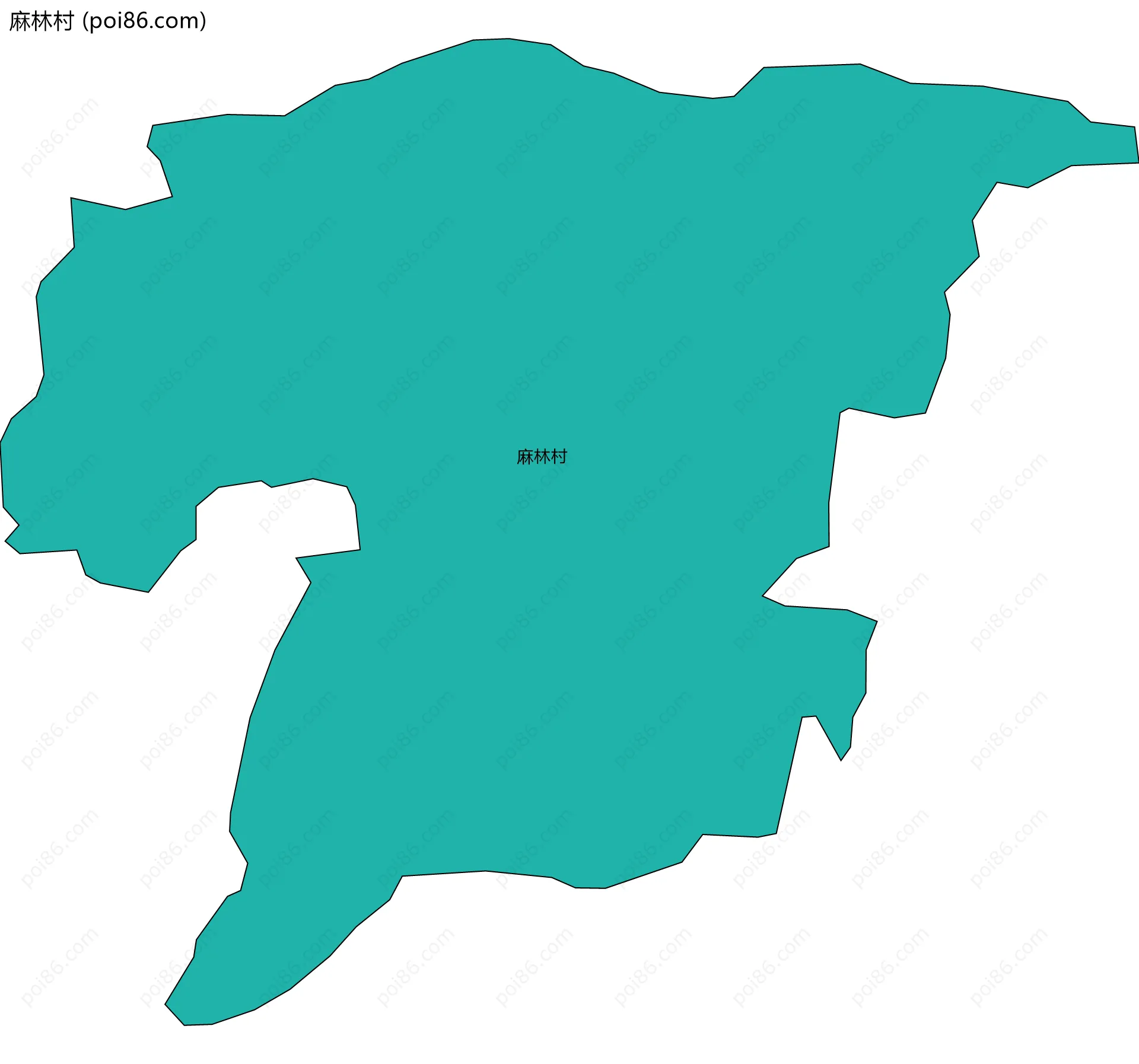 麻林村边界地图