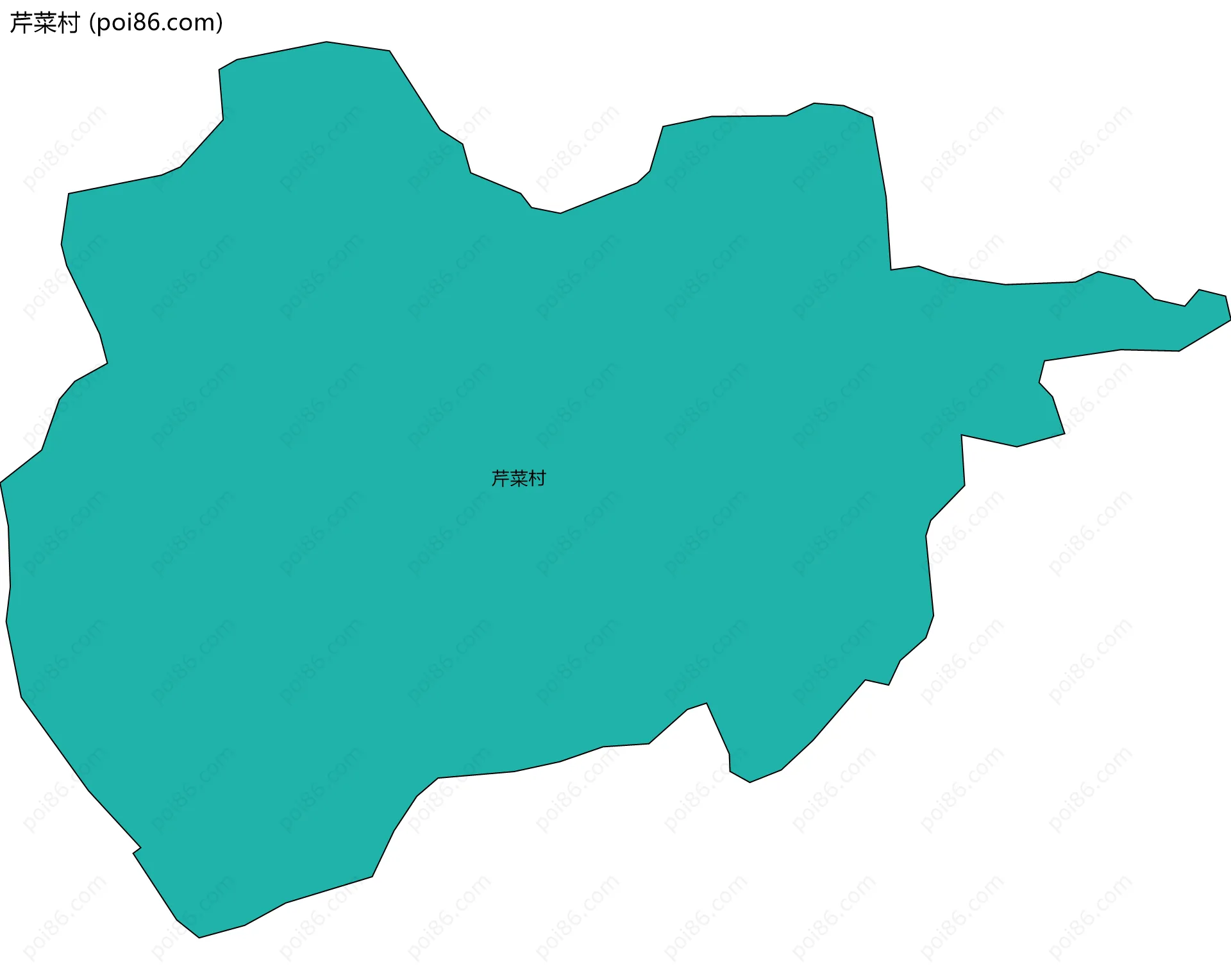 芹菜村边界地图