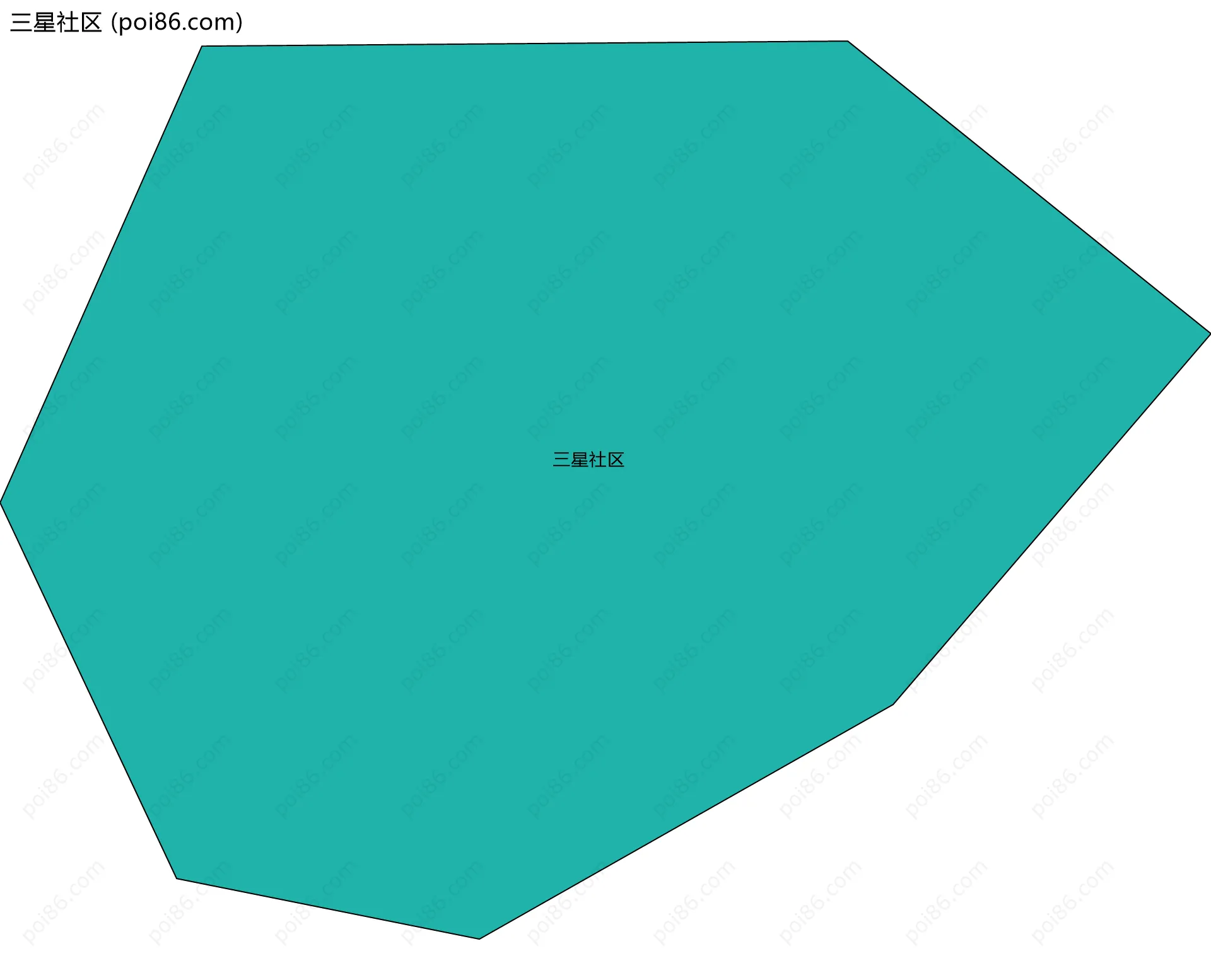 三星社区边界地图