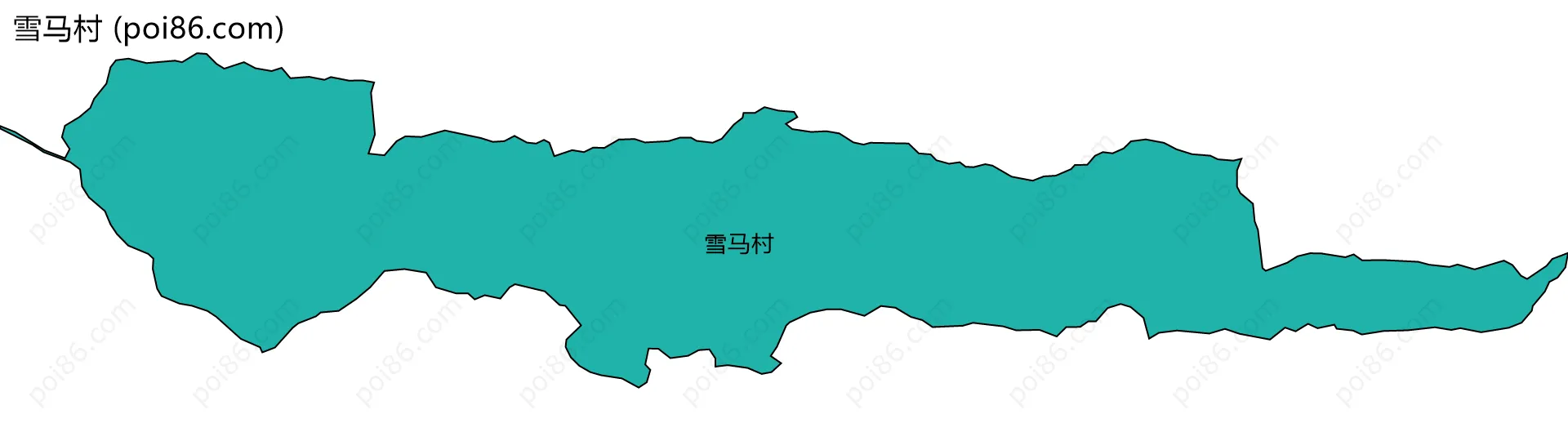 雪马村边界地图