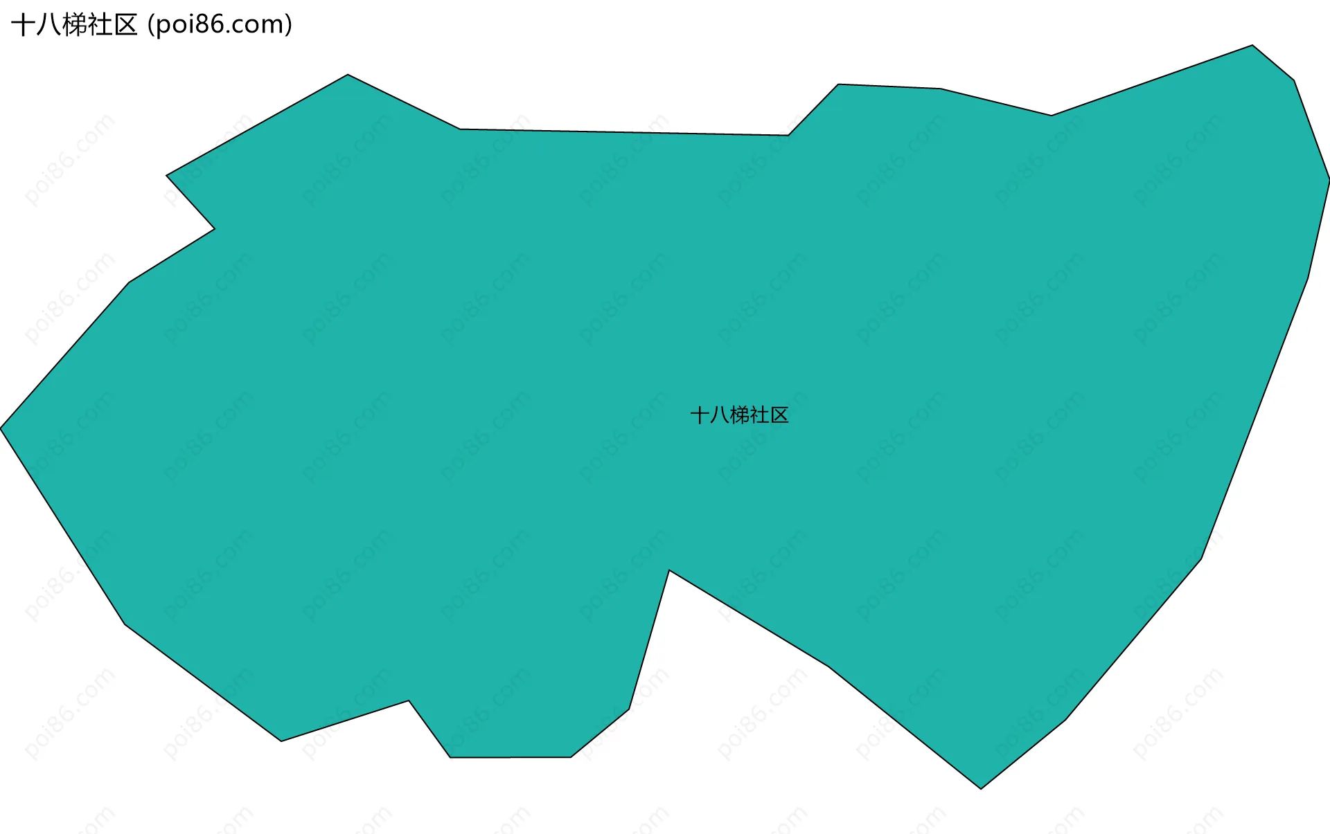 十八梯社区边界地图