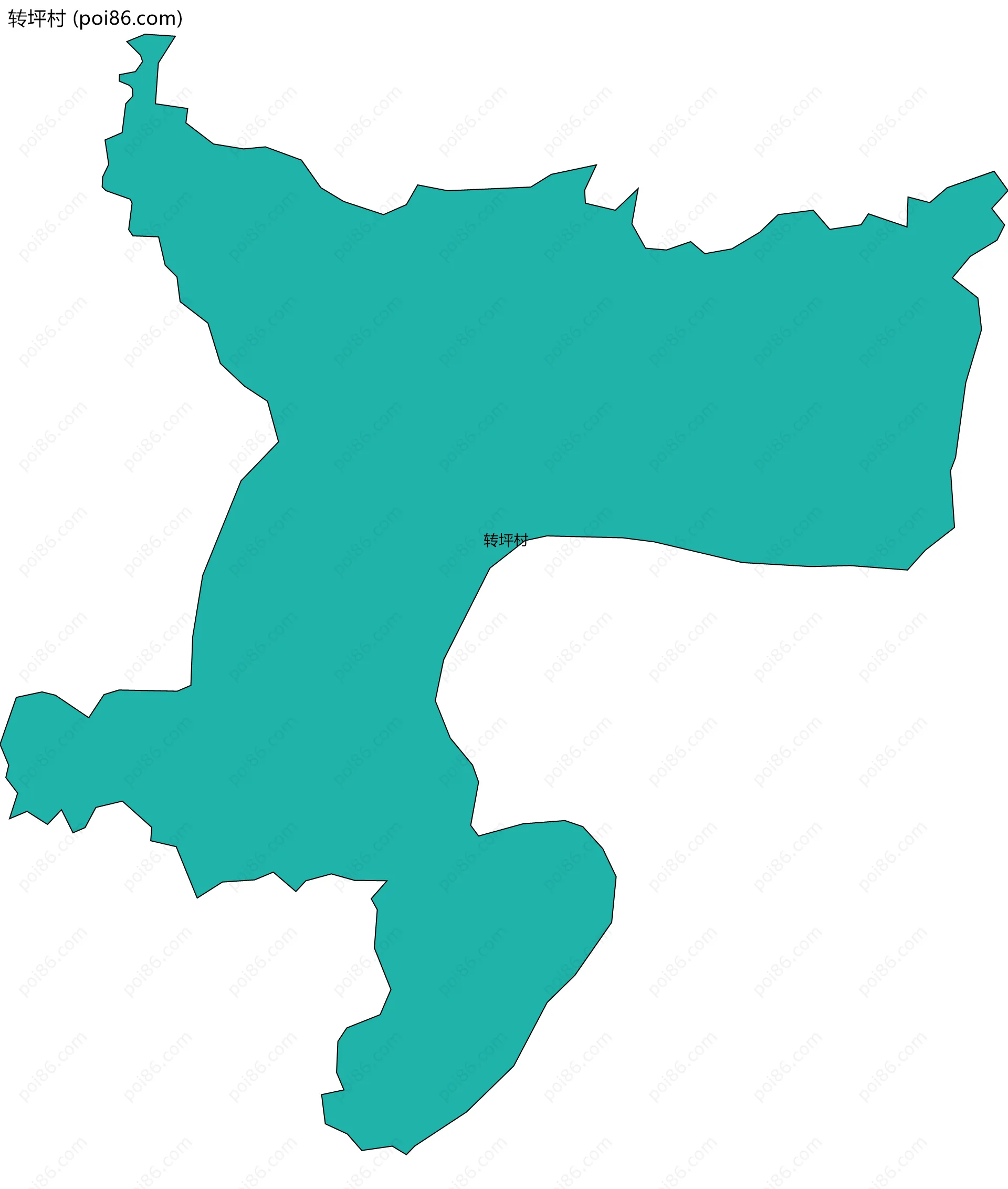 转坪村边界地图