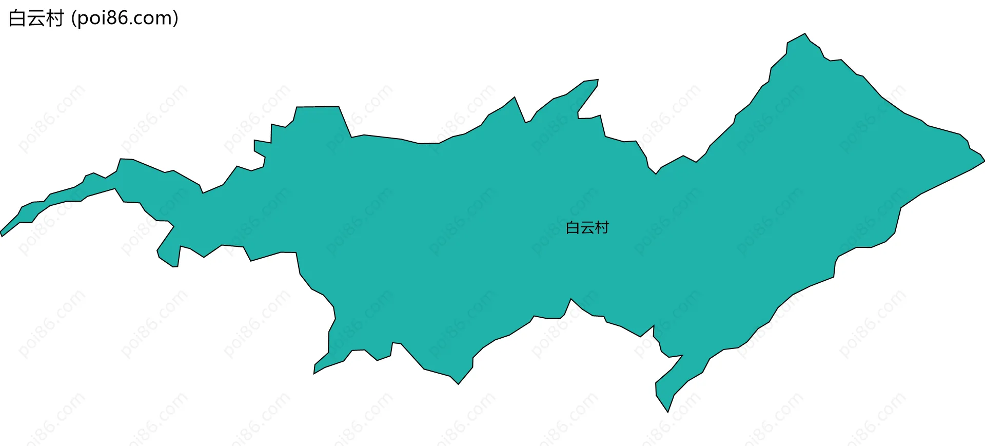 白云村边界地图