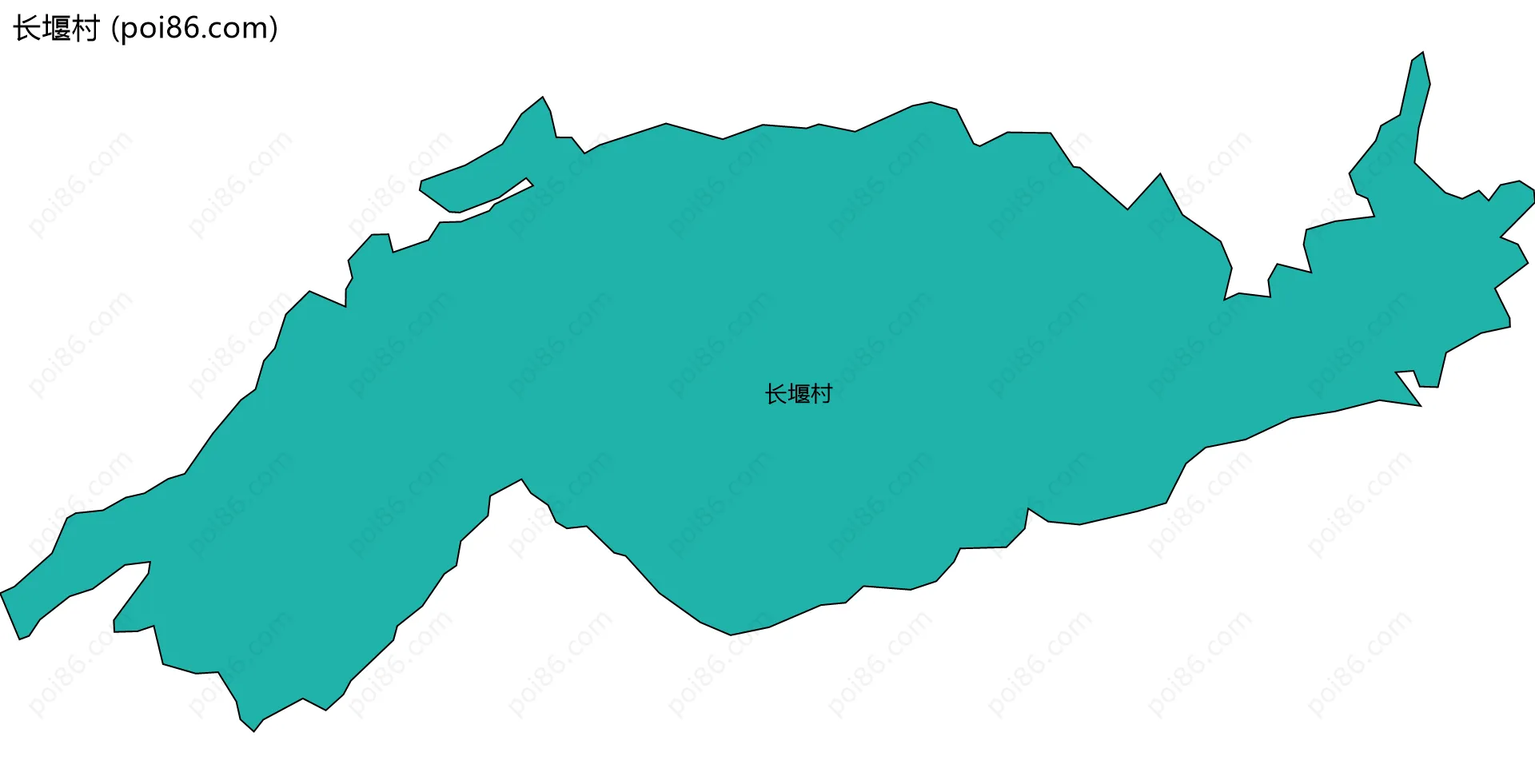 长堰村边界地图