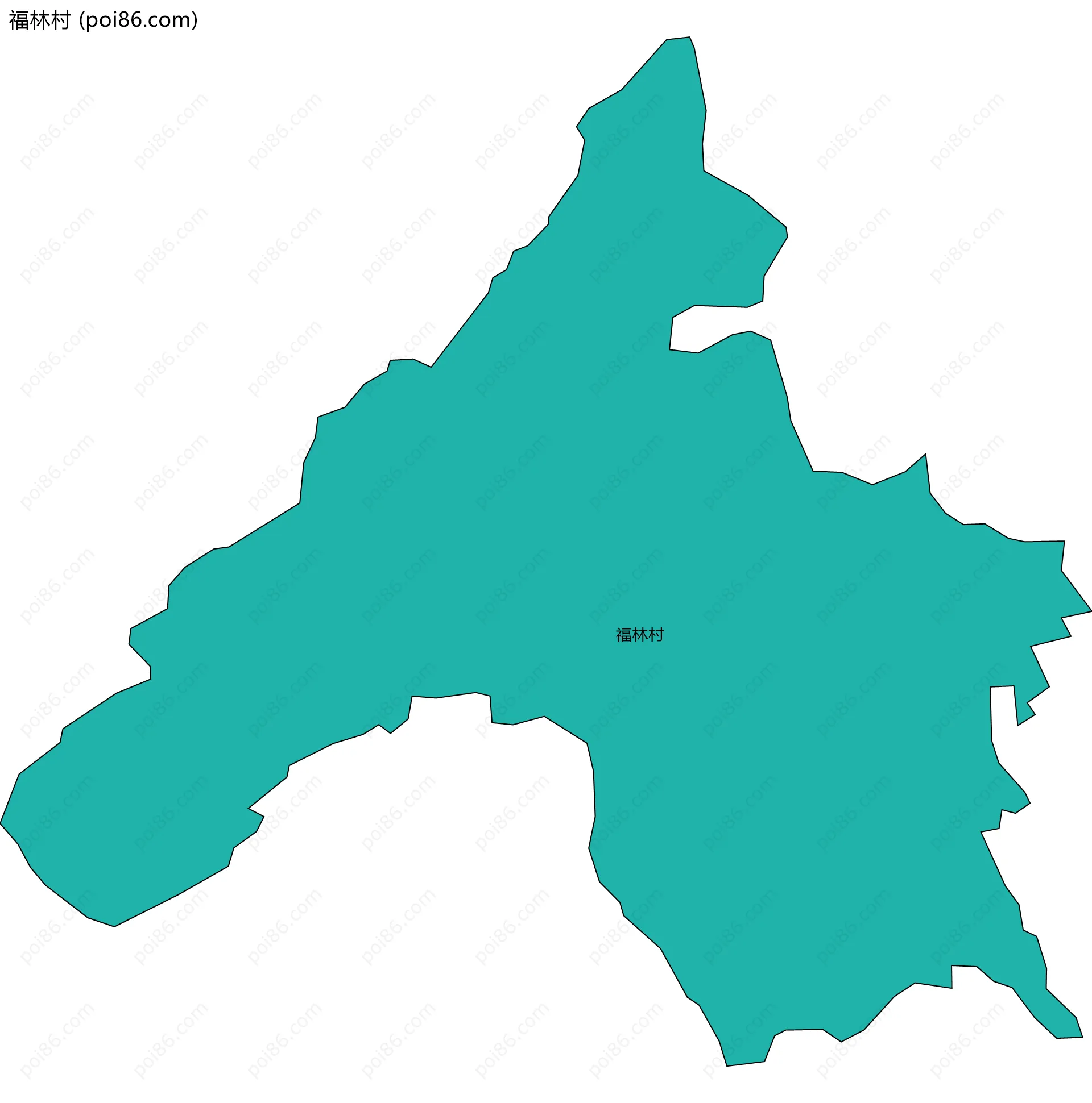 福林村边界地图