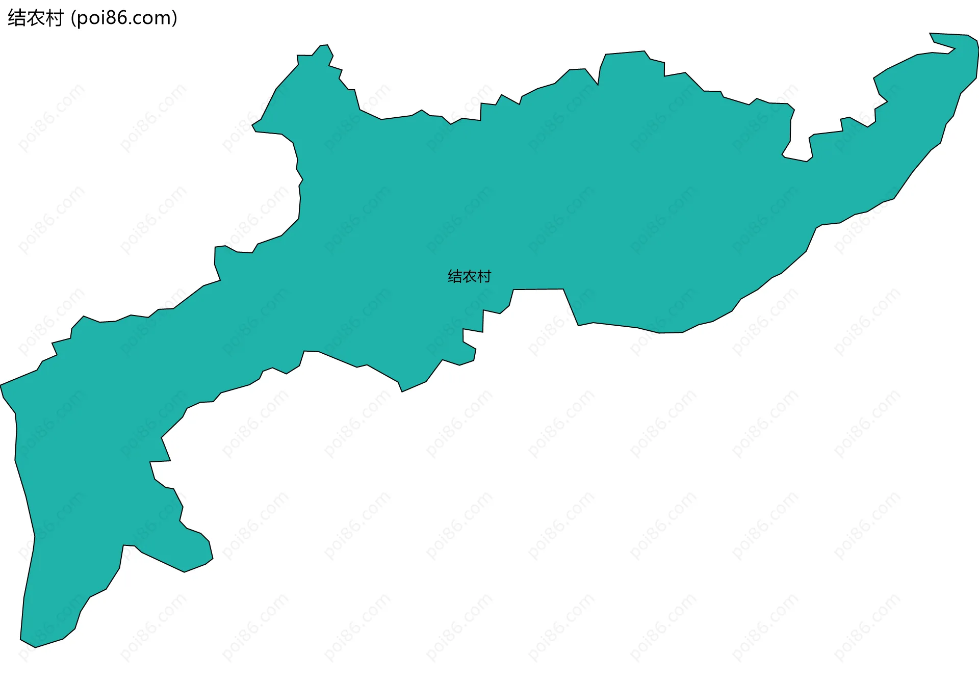 结农村边界地图