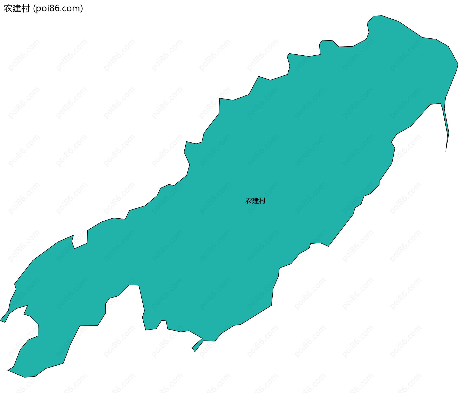 农建村边界地图