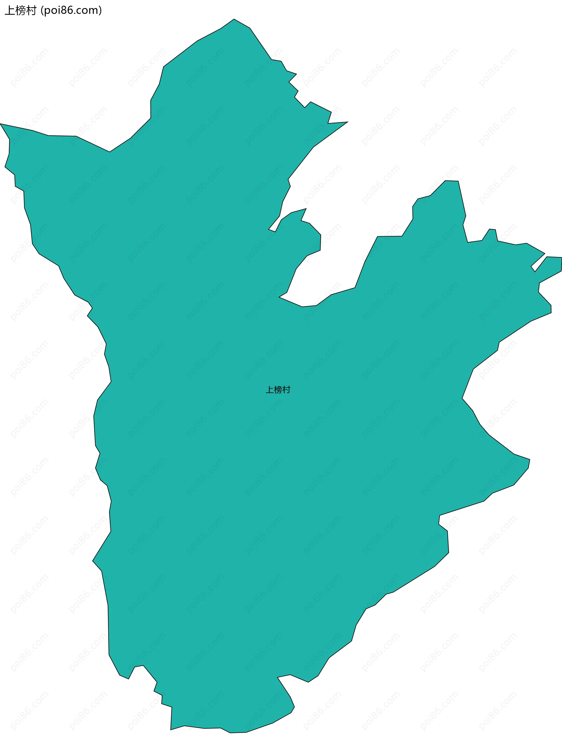 上榜村边界地图