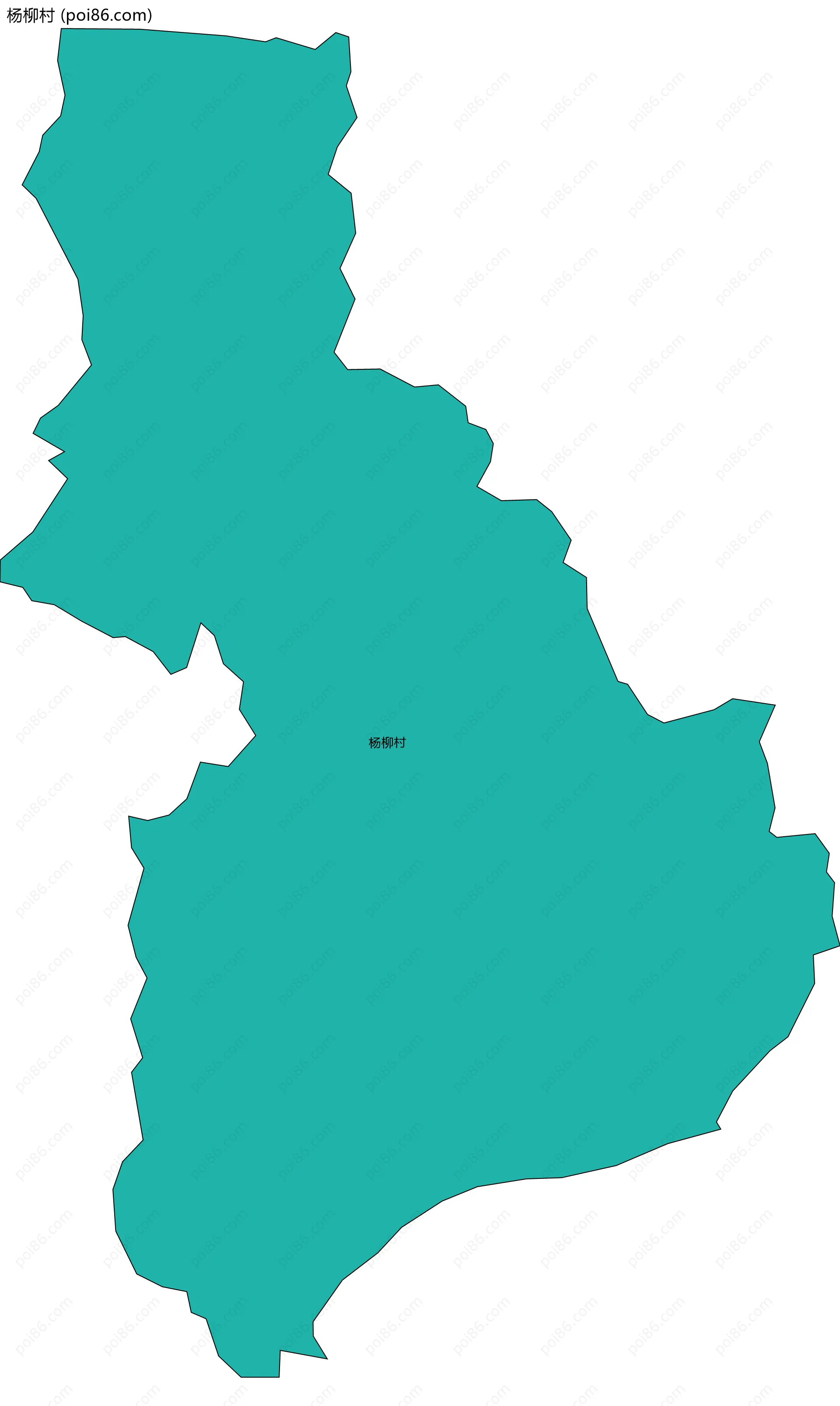 杨柳村边界地图