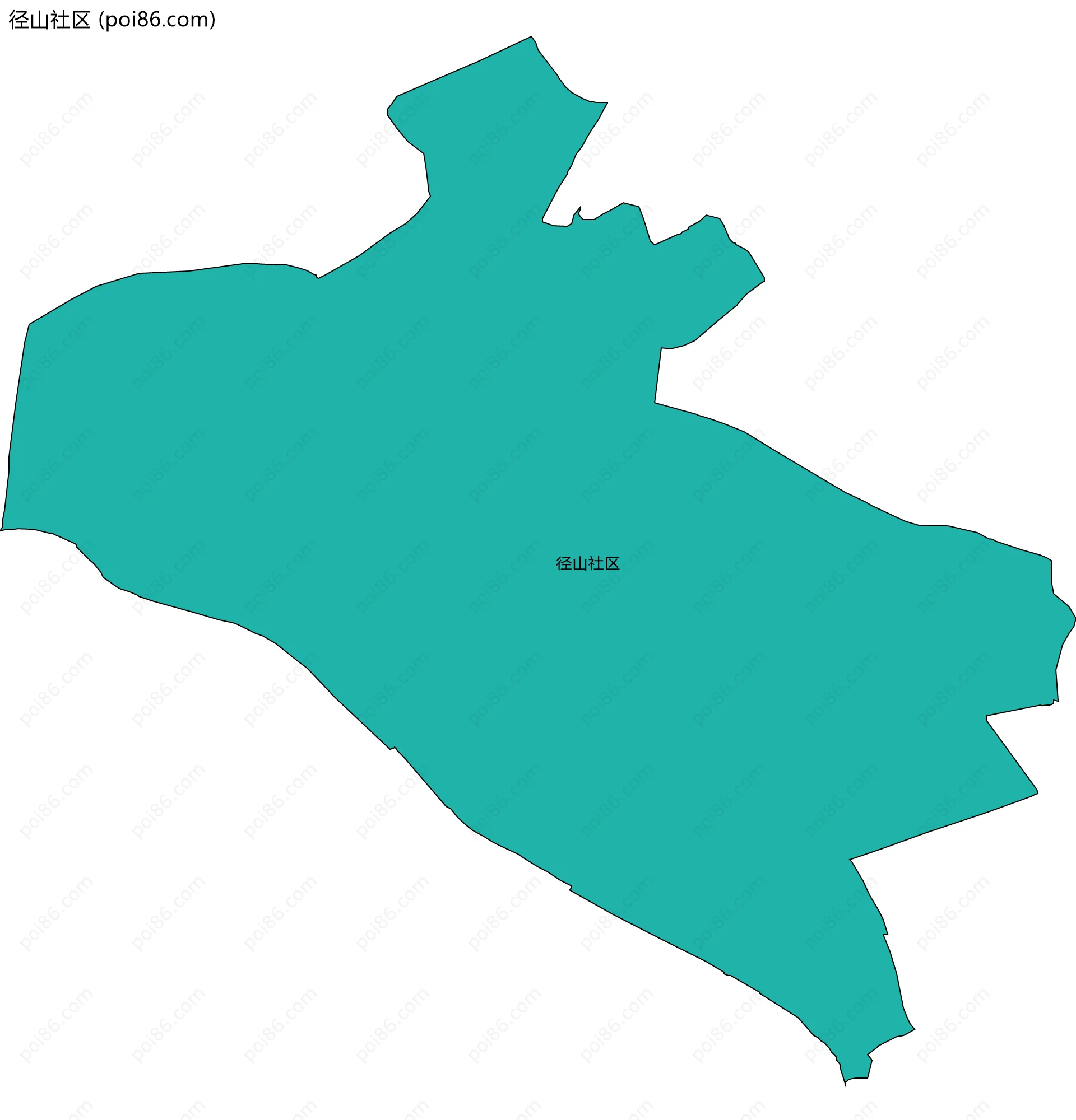 径山社区边界地图
