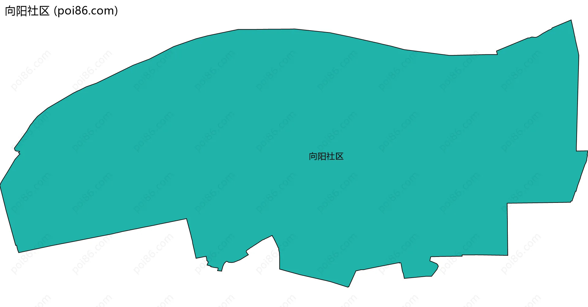 向阳社区边界地图
