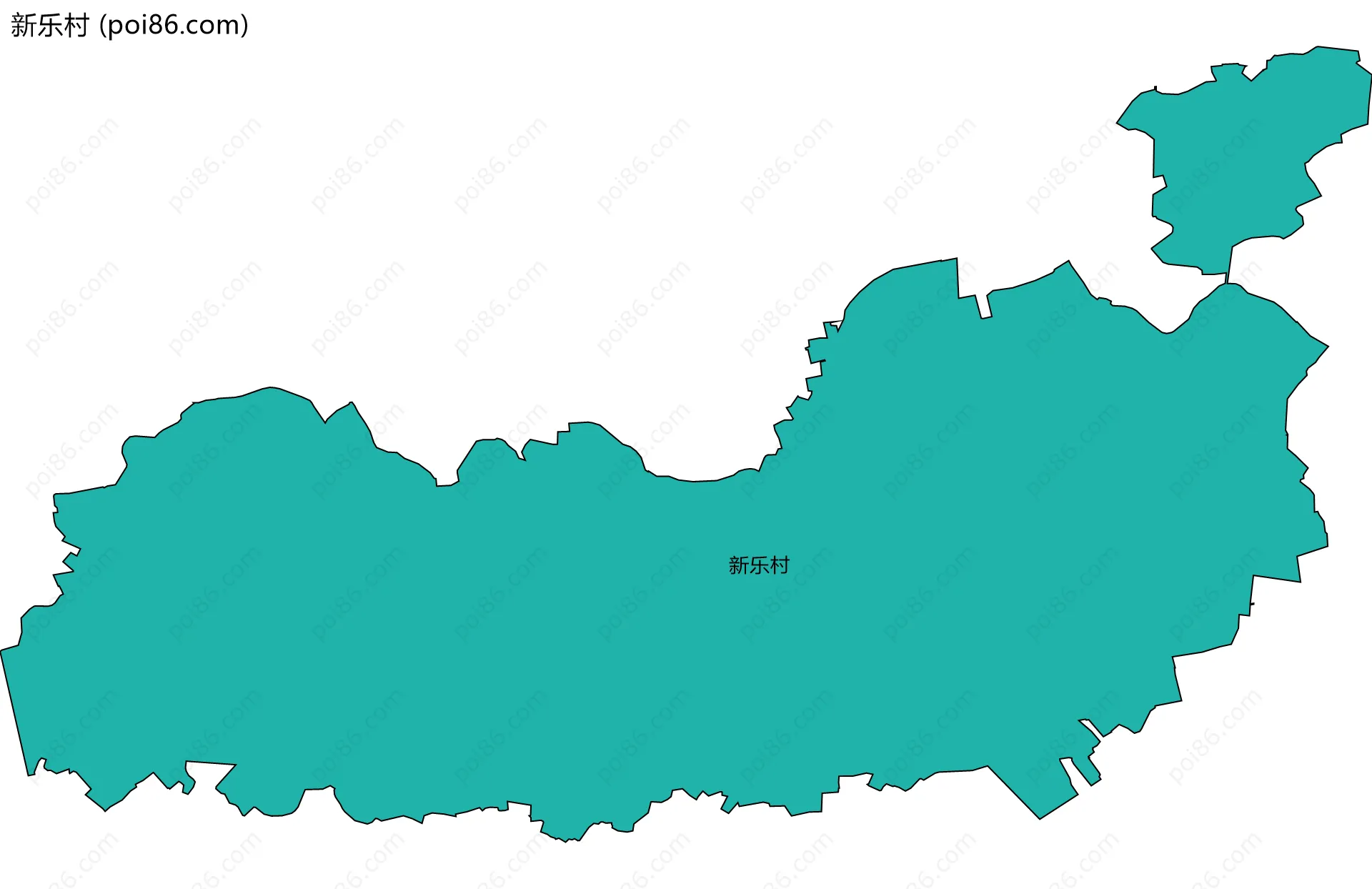新乐村边界地图