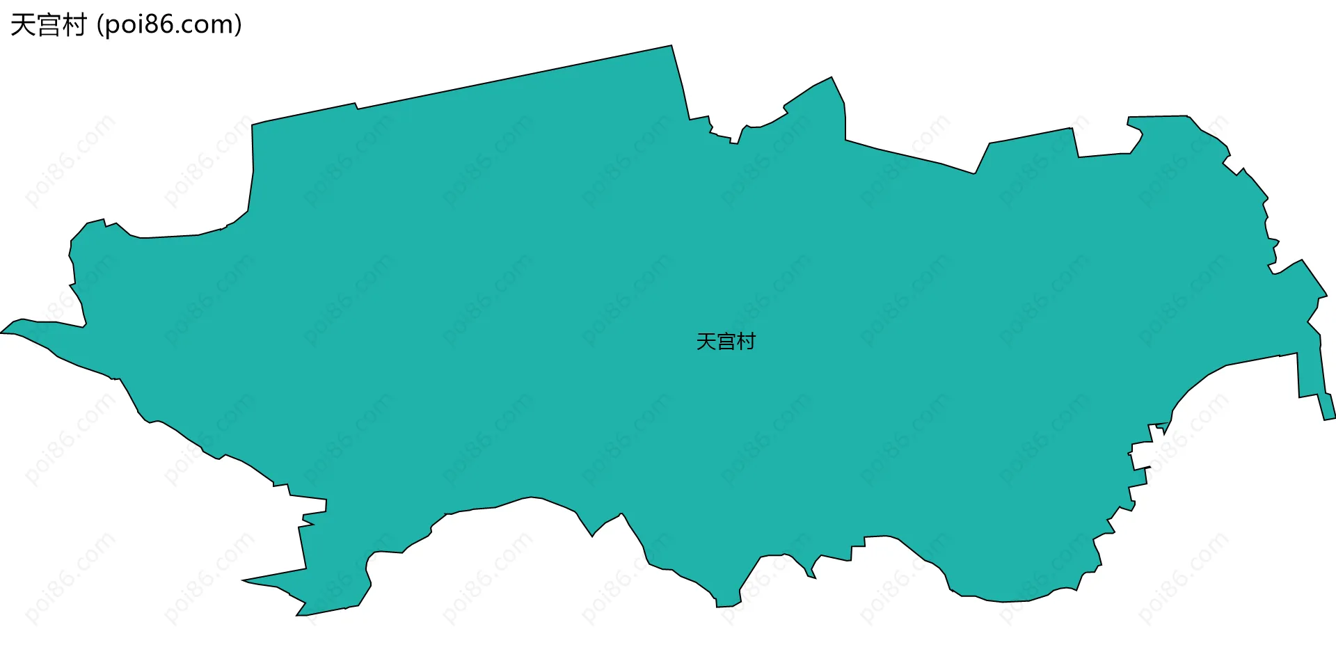 天宫村边界地图