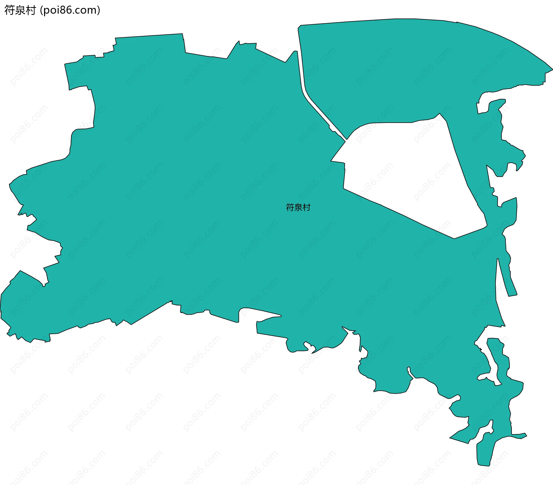 符泉村边界地图