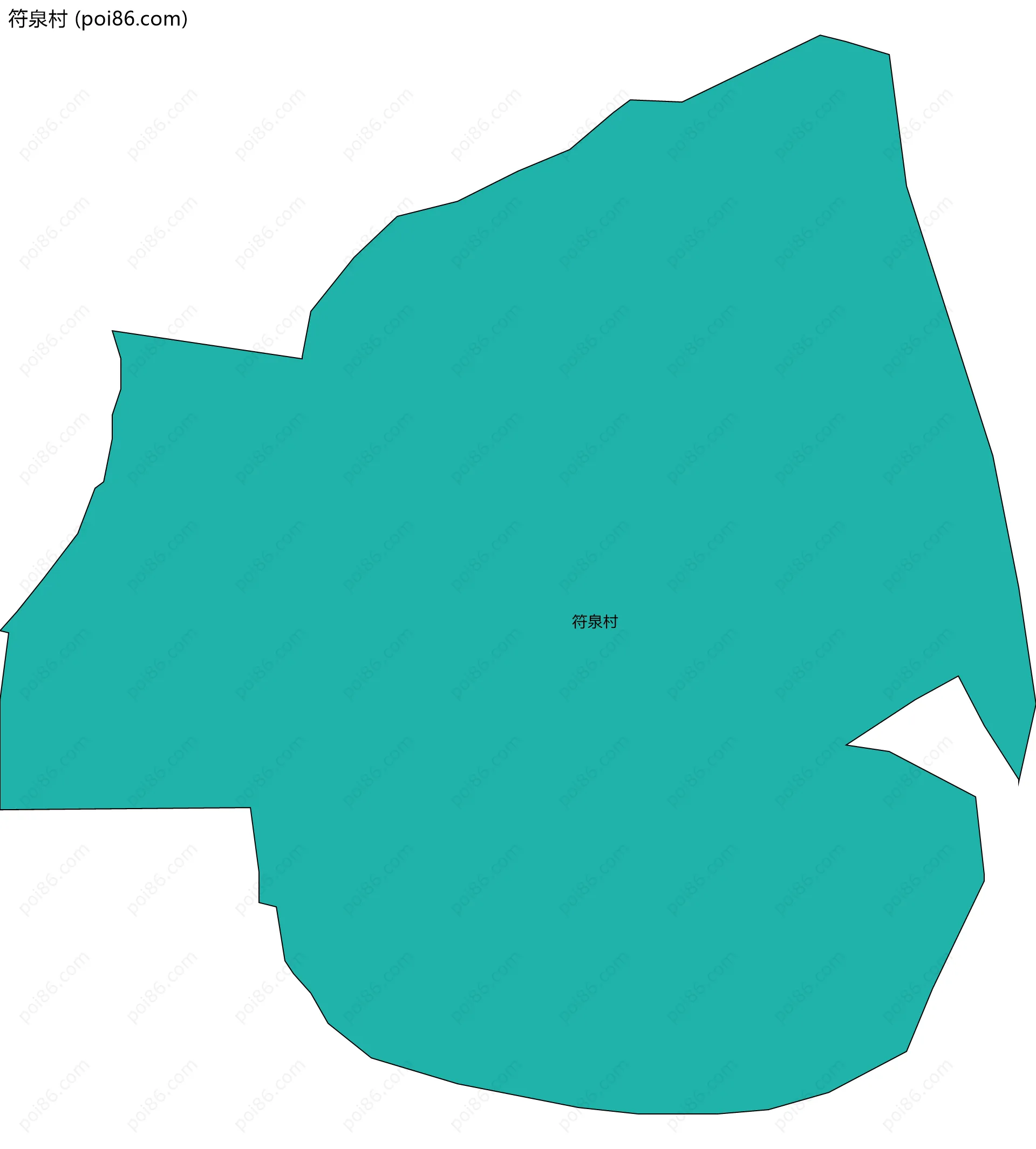 符泉村边界地图