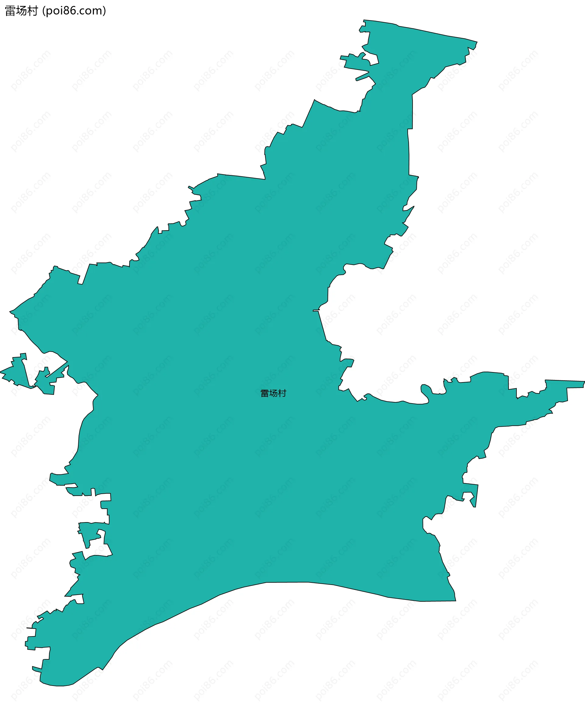 雷场村边界地图