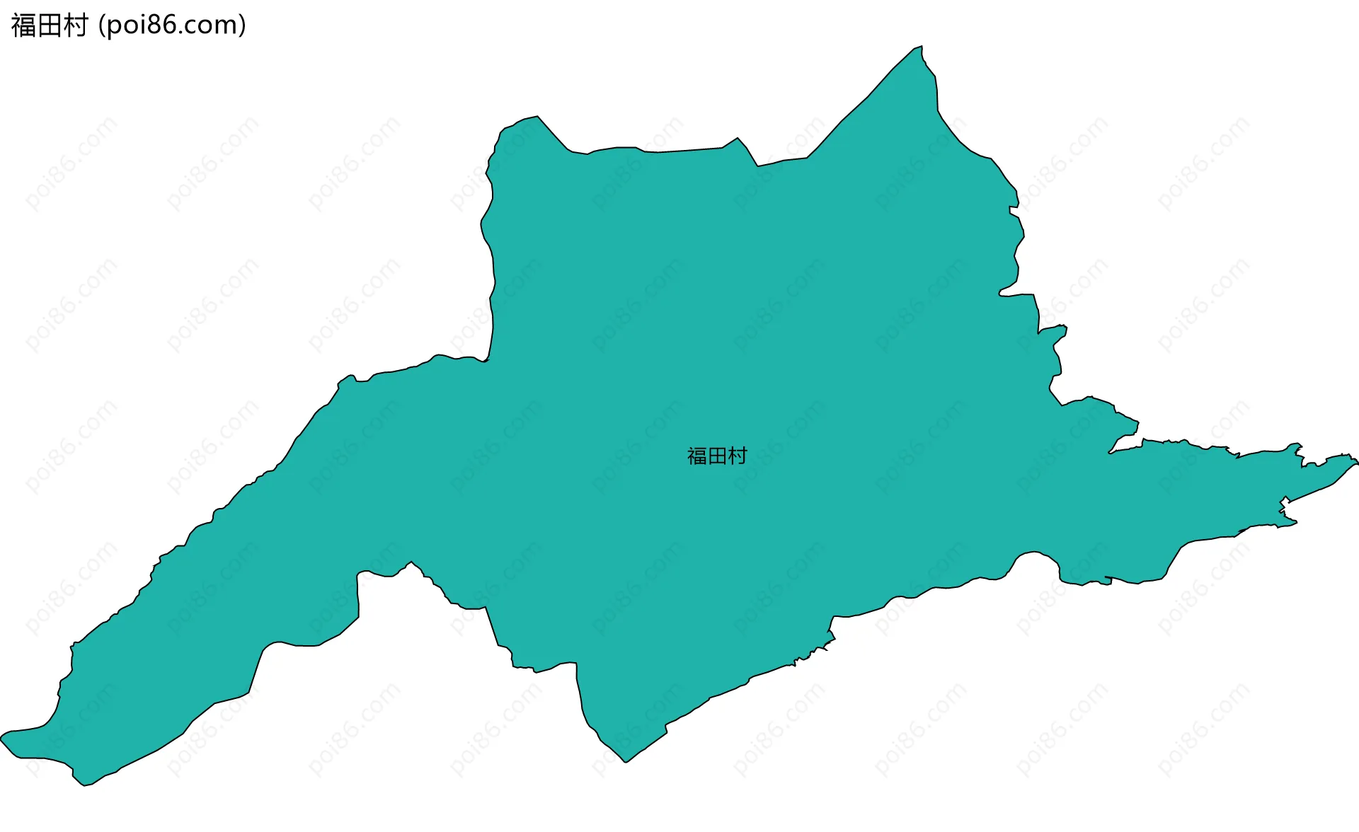 福田村边界地图