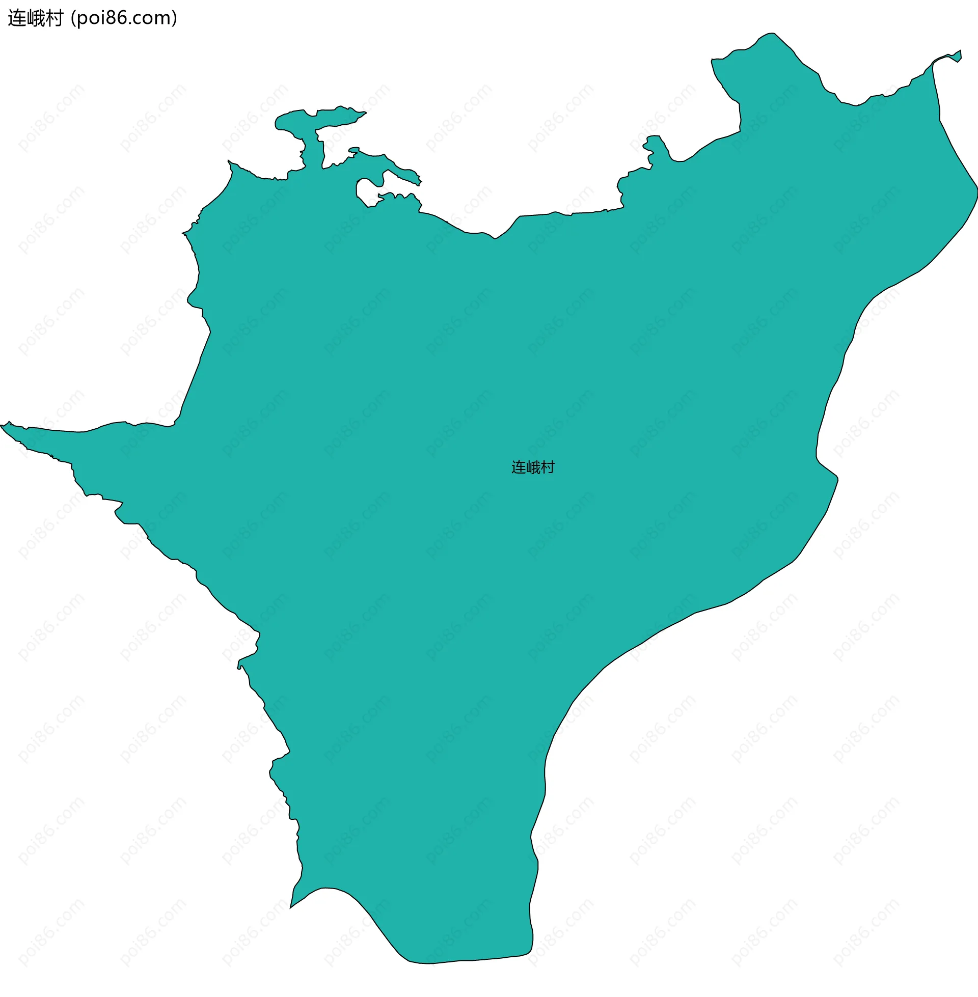 连峨村边界地图