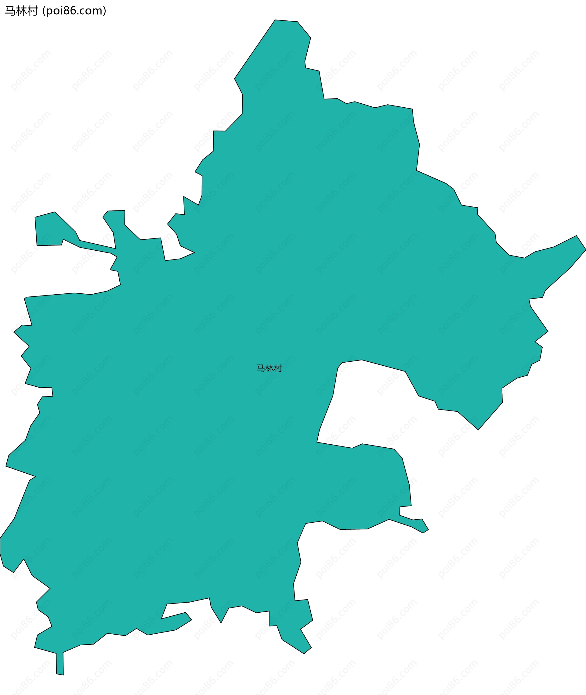 马林村边界地图