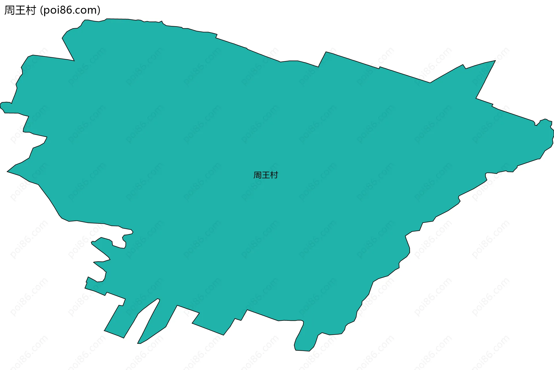 周王村边界地图