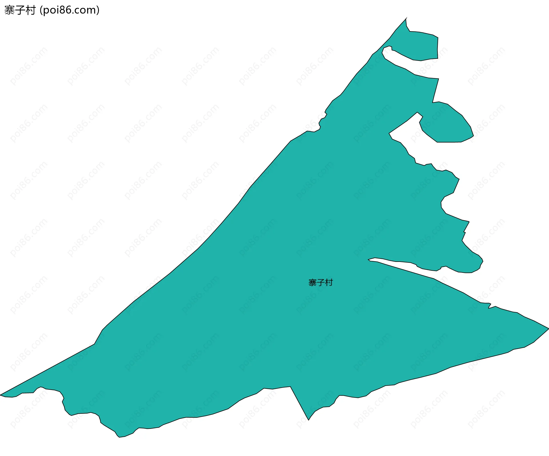 寨子村边界地图