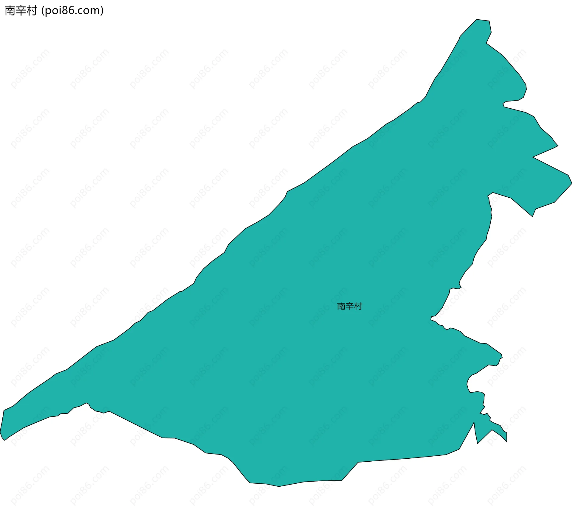 南辛村边界地图