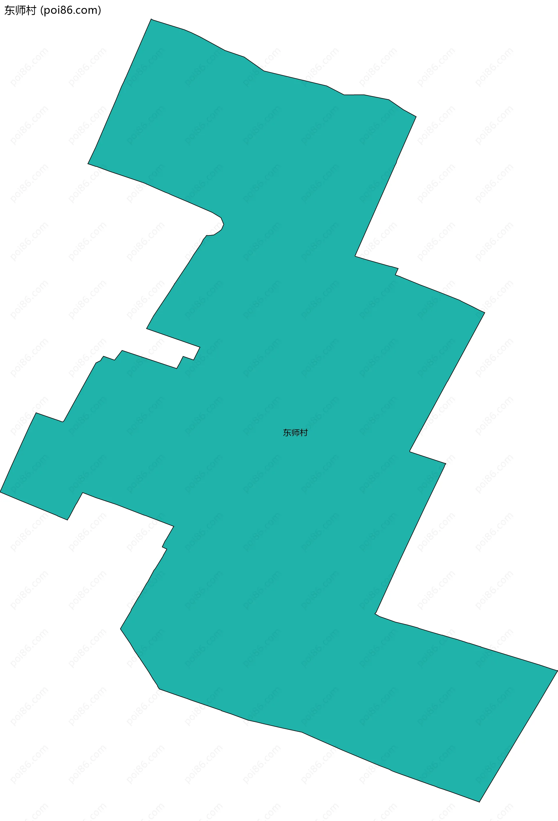 东师村边界地图