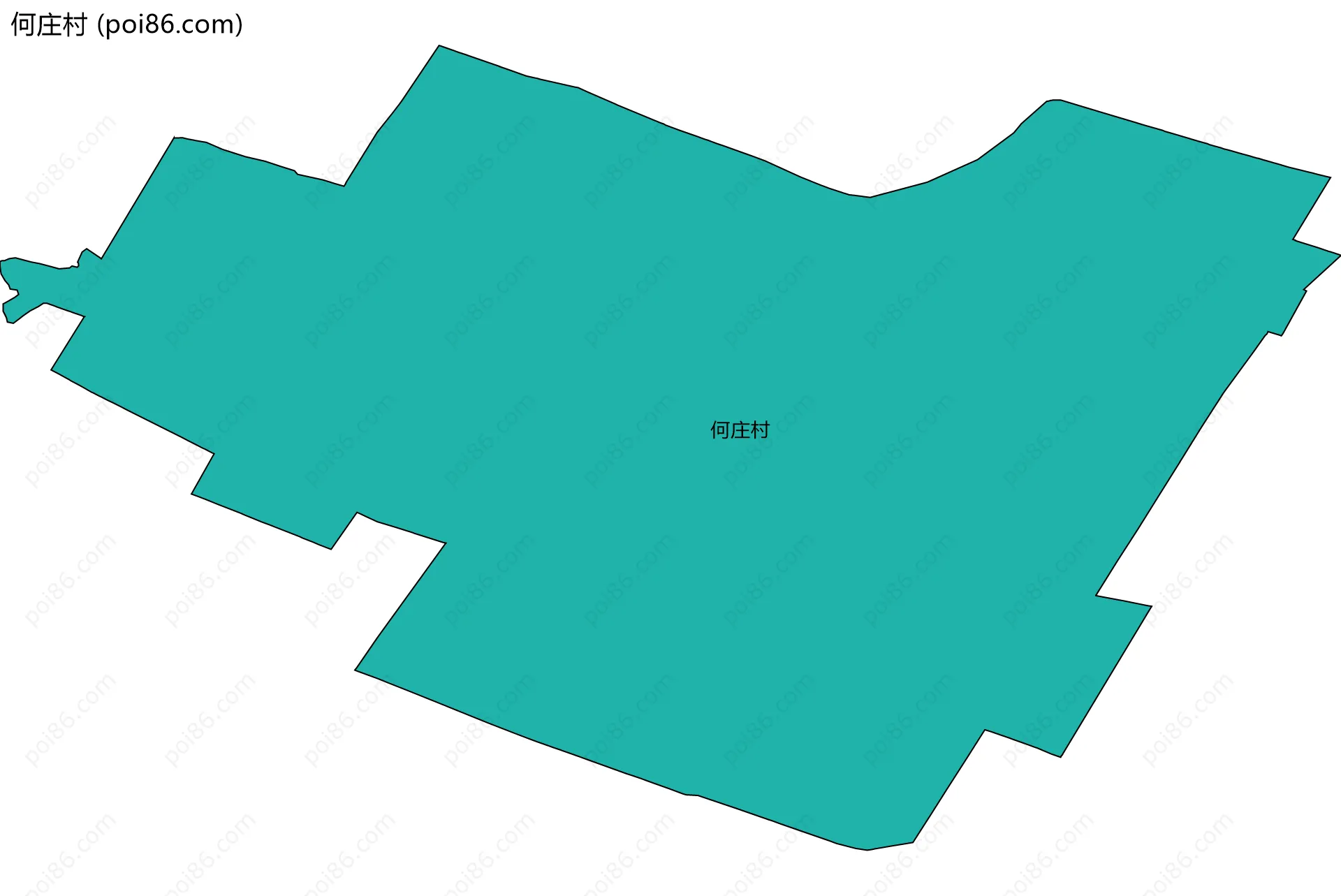 何庄村边界地图
