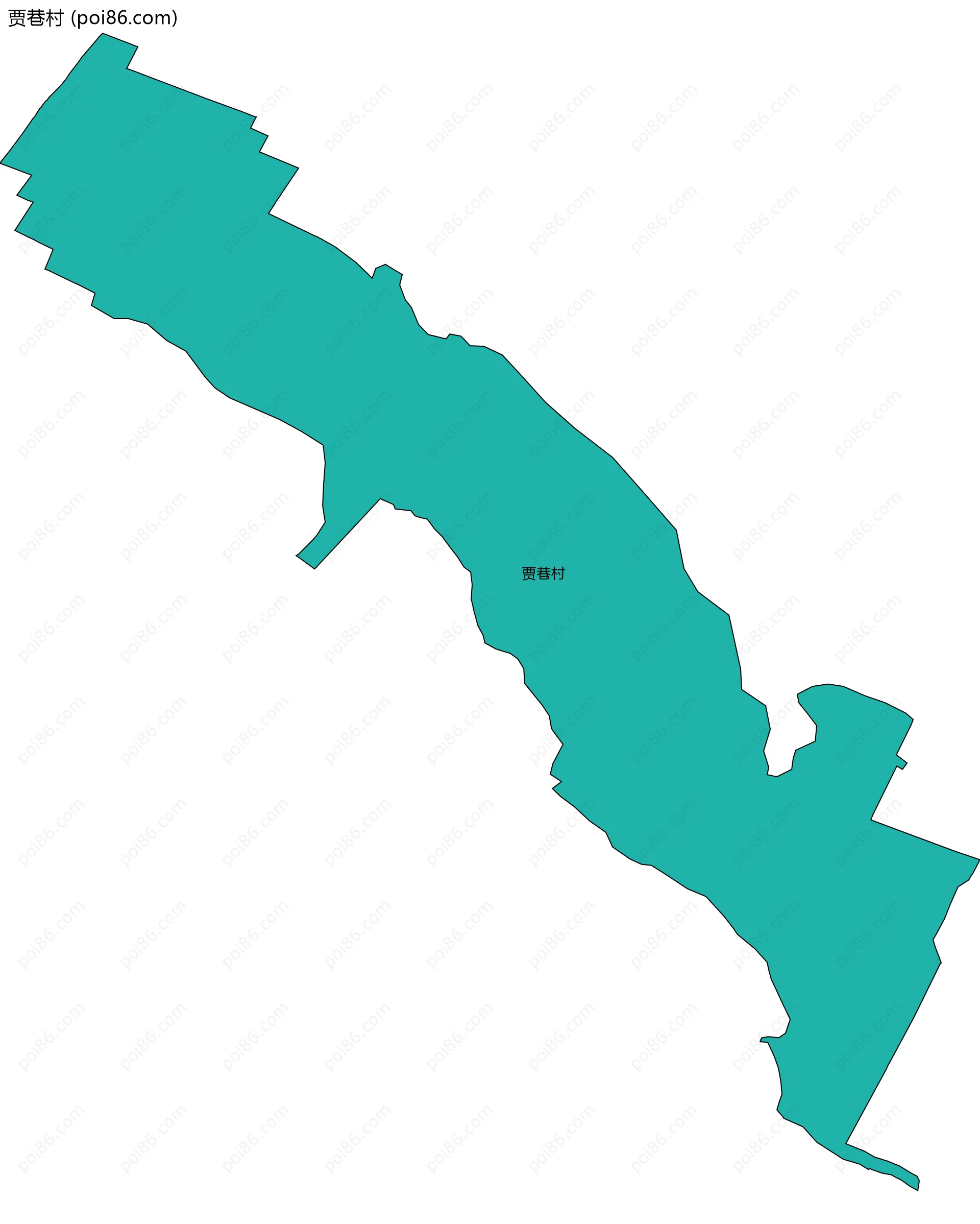 贾巷村边界地图