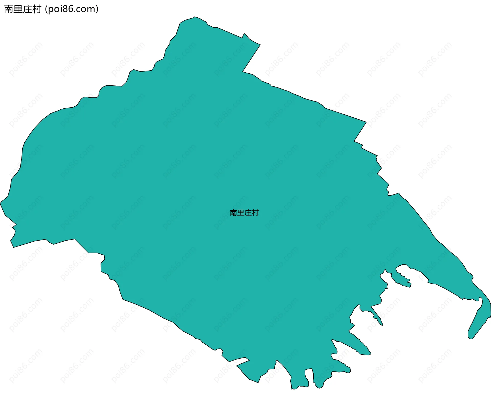 南里庄村边界地图