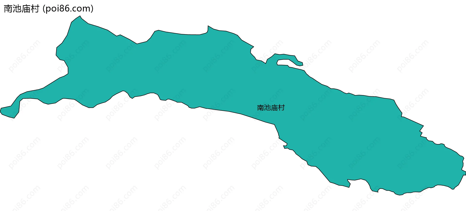 南池庙村边界地图