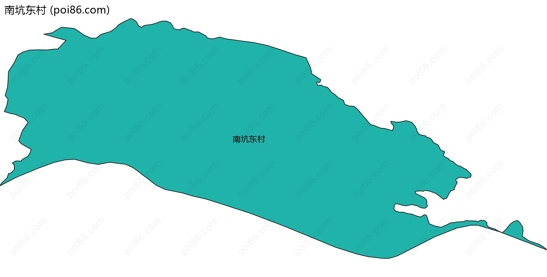 南坑东村边界地图