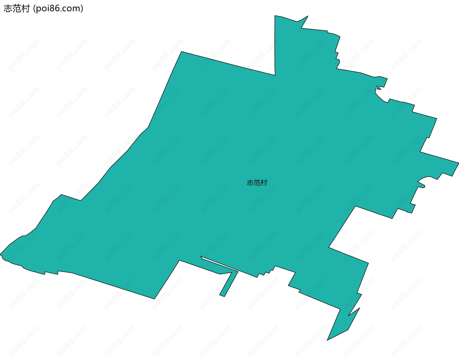 志范村边界地图