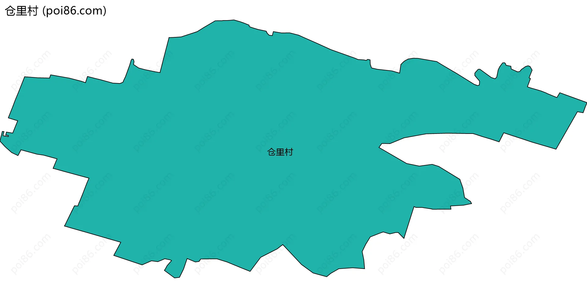 仓里村边界地图