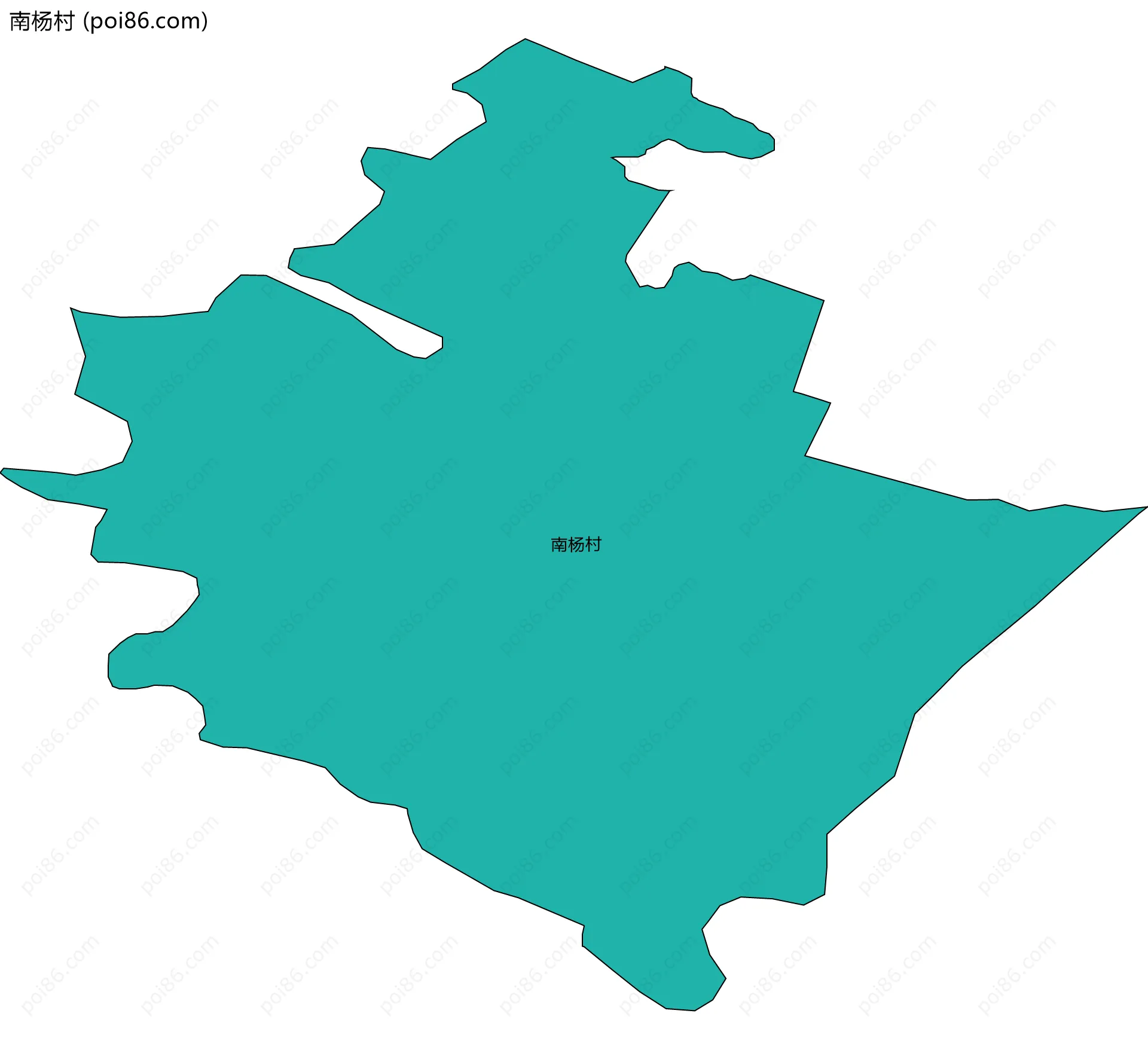 南杨村边界地图
