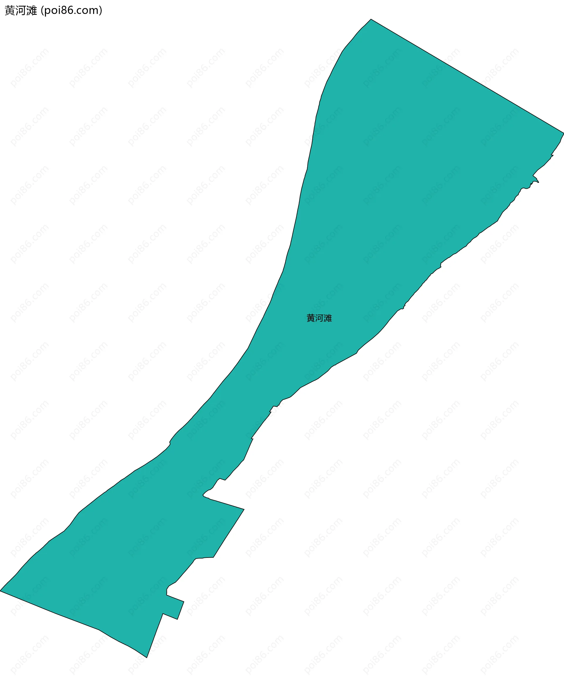 黄河滩边界地图