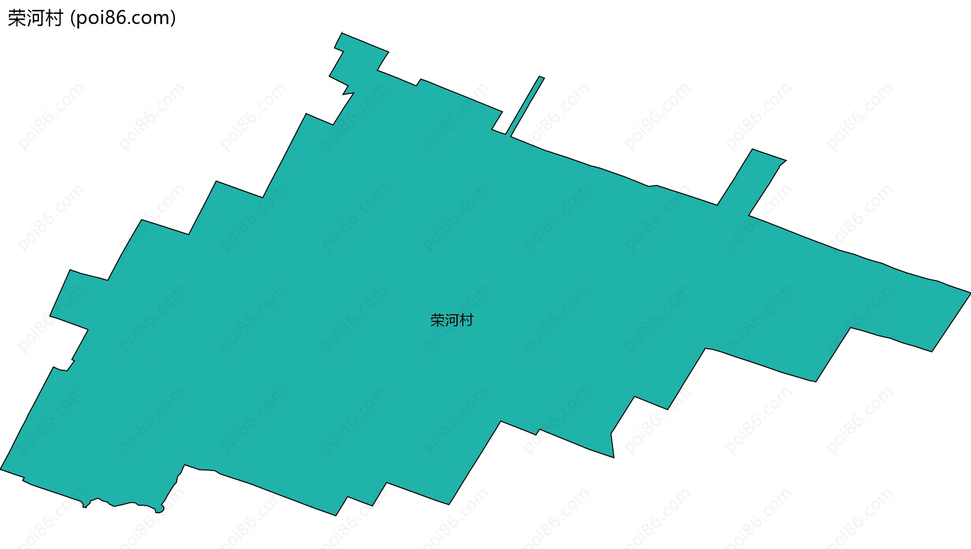 荣河村边界地图