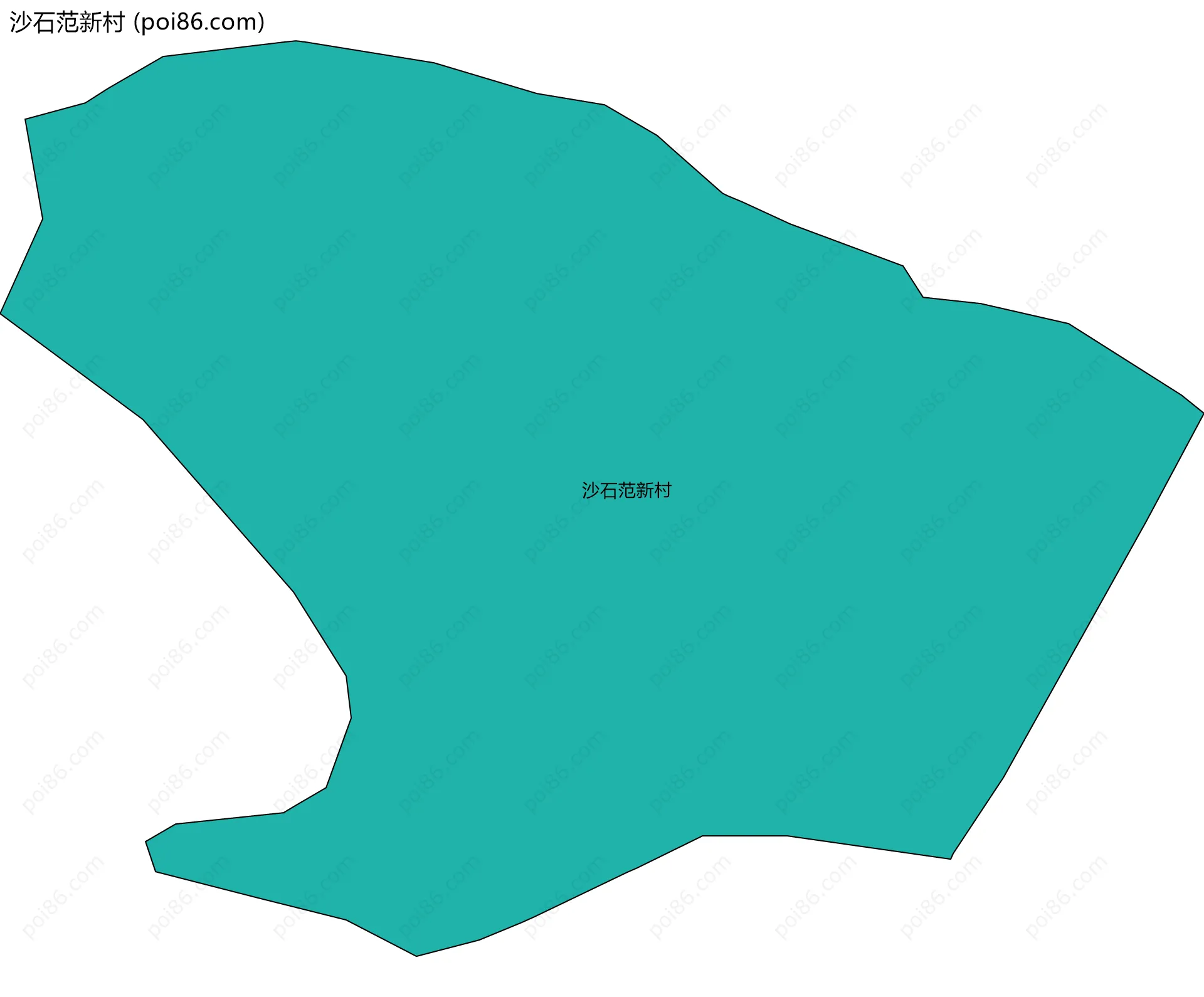沙石范新村边界地图