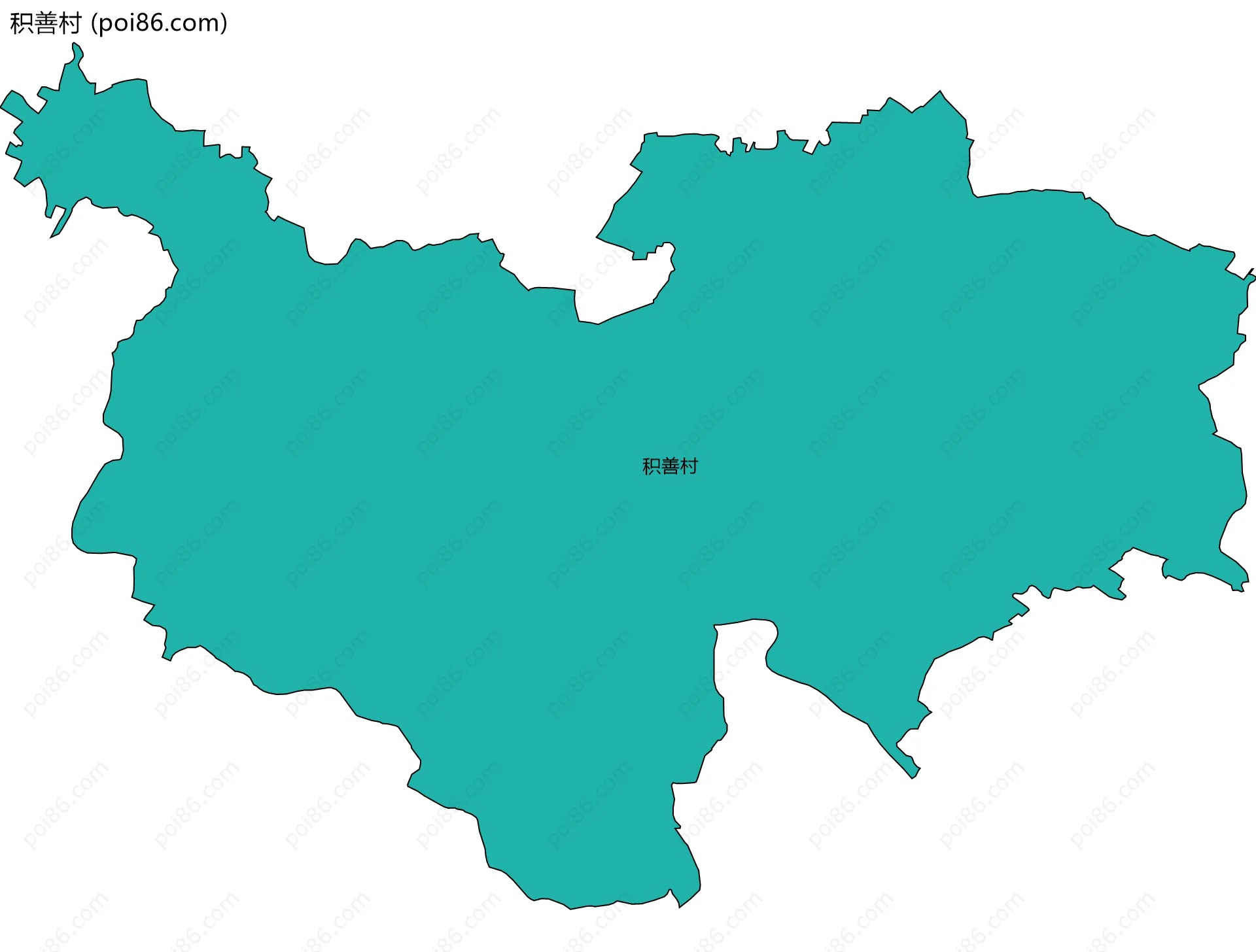 积善村边界地图