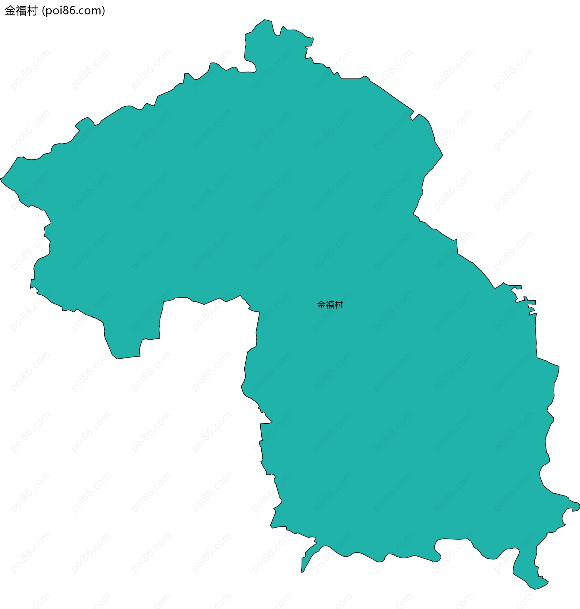 金福村边界地图
