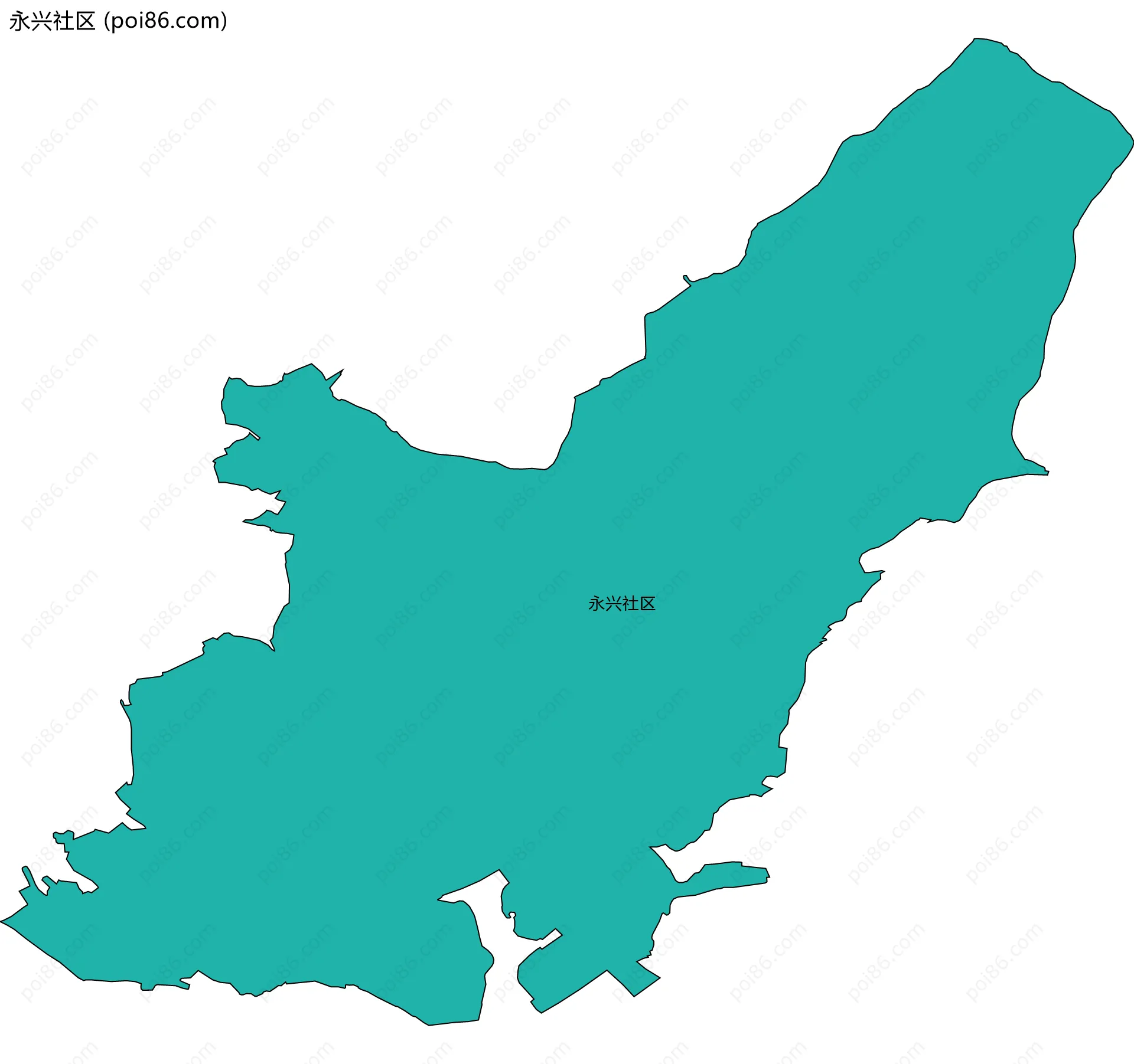 永兴社区边界地图