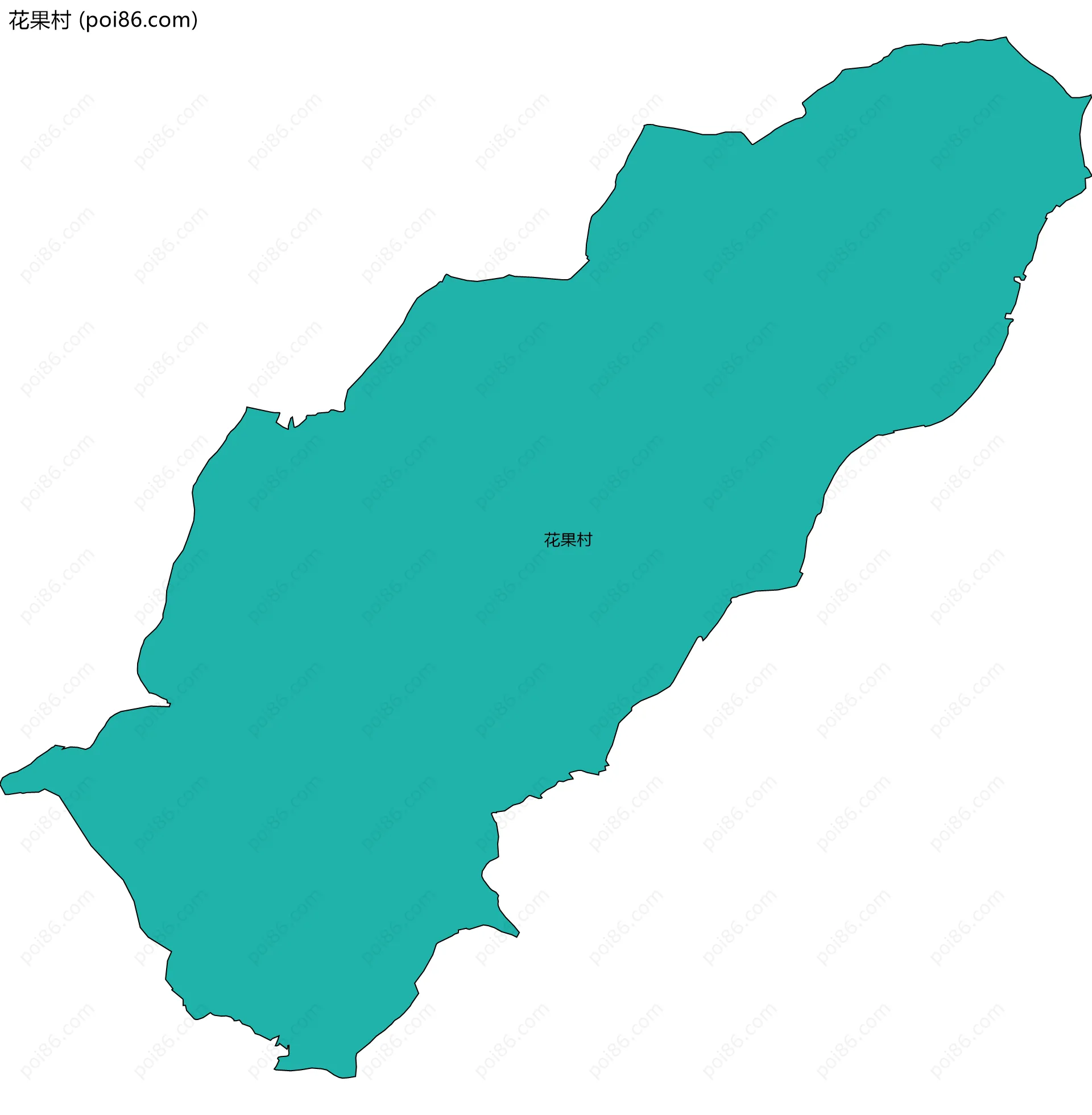 花果村边界地图